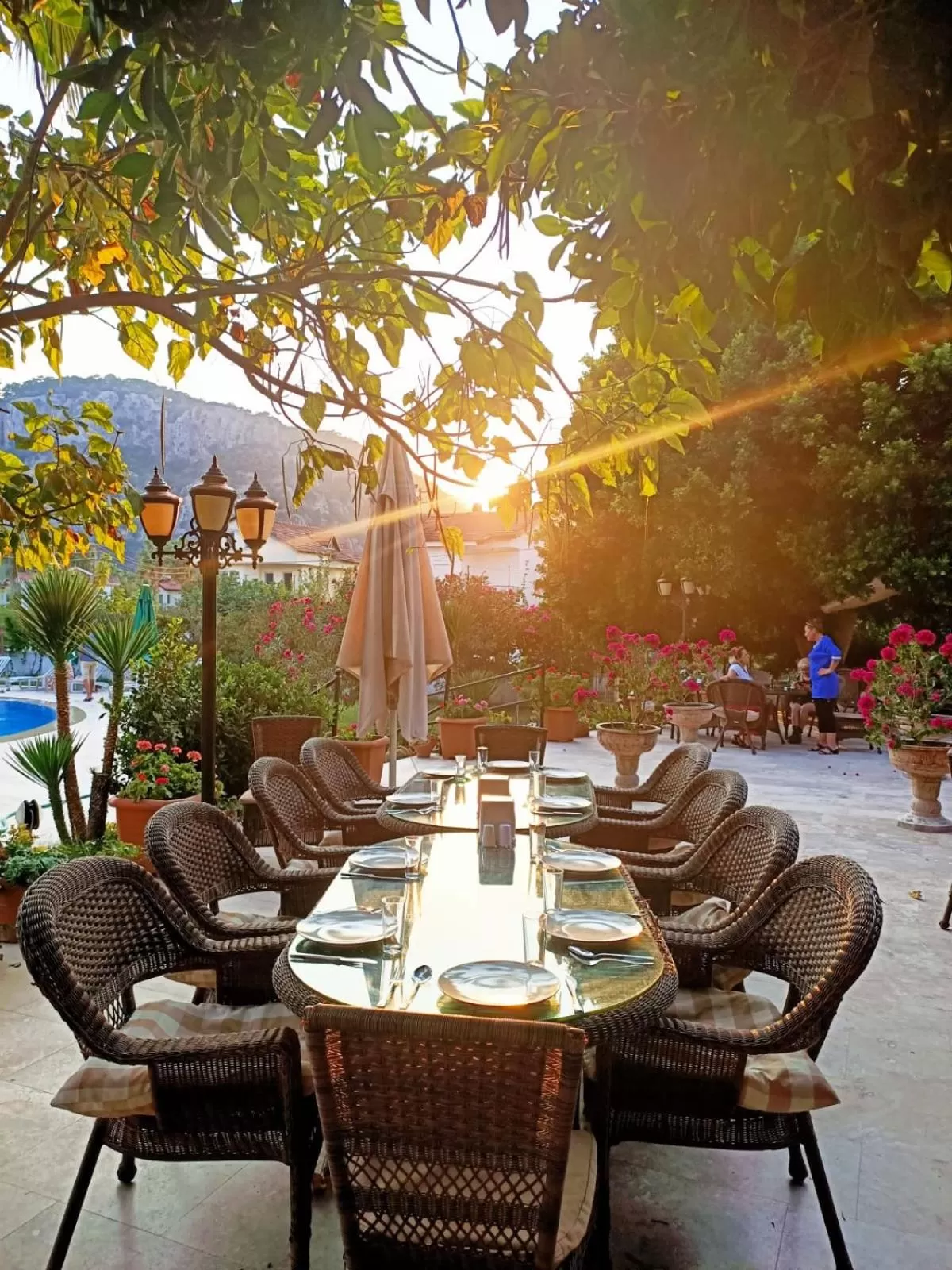 Patio in Hotel Palme Dalyan