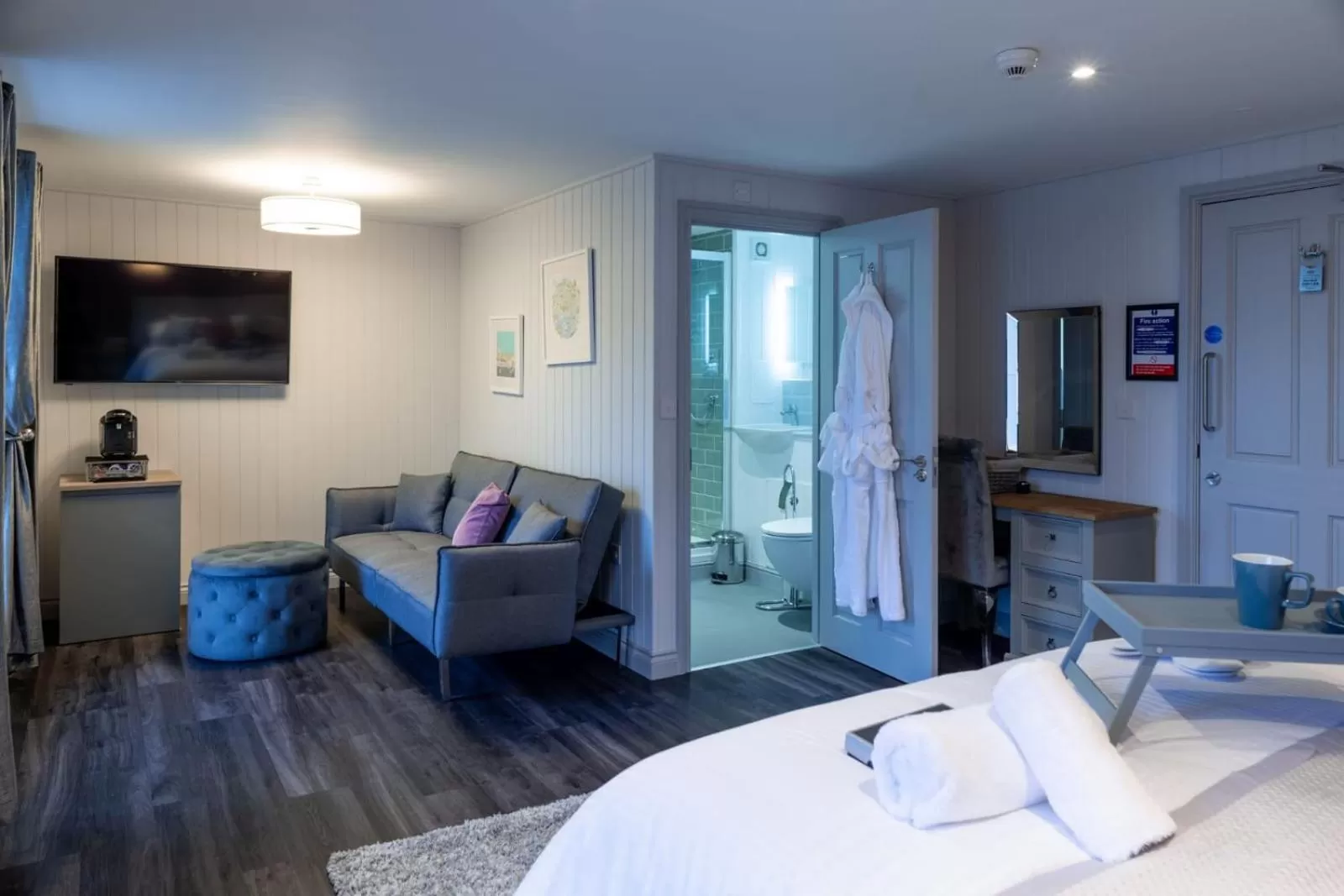 Bed in The Three Crowns B&B