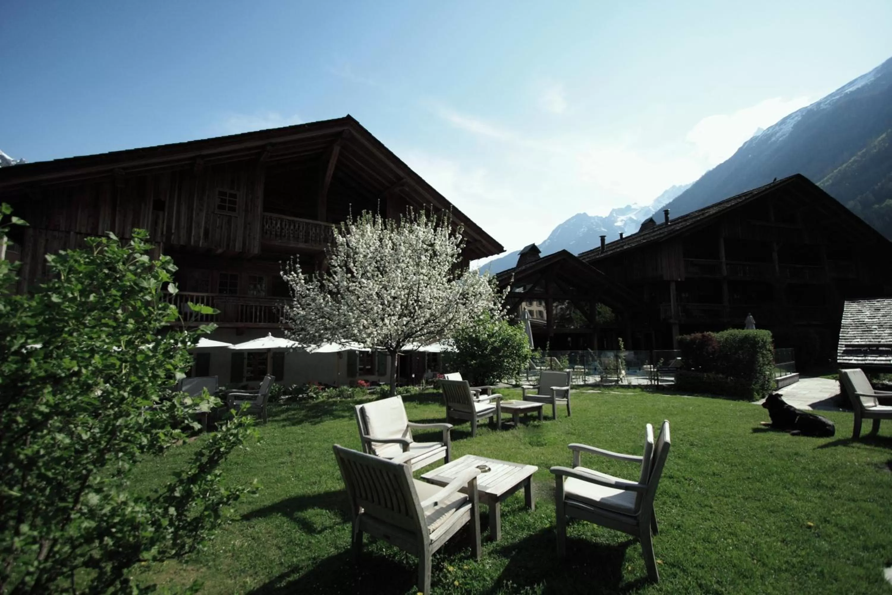 Garden in Le Hameau Albert 1er - Relais & Châteaux