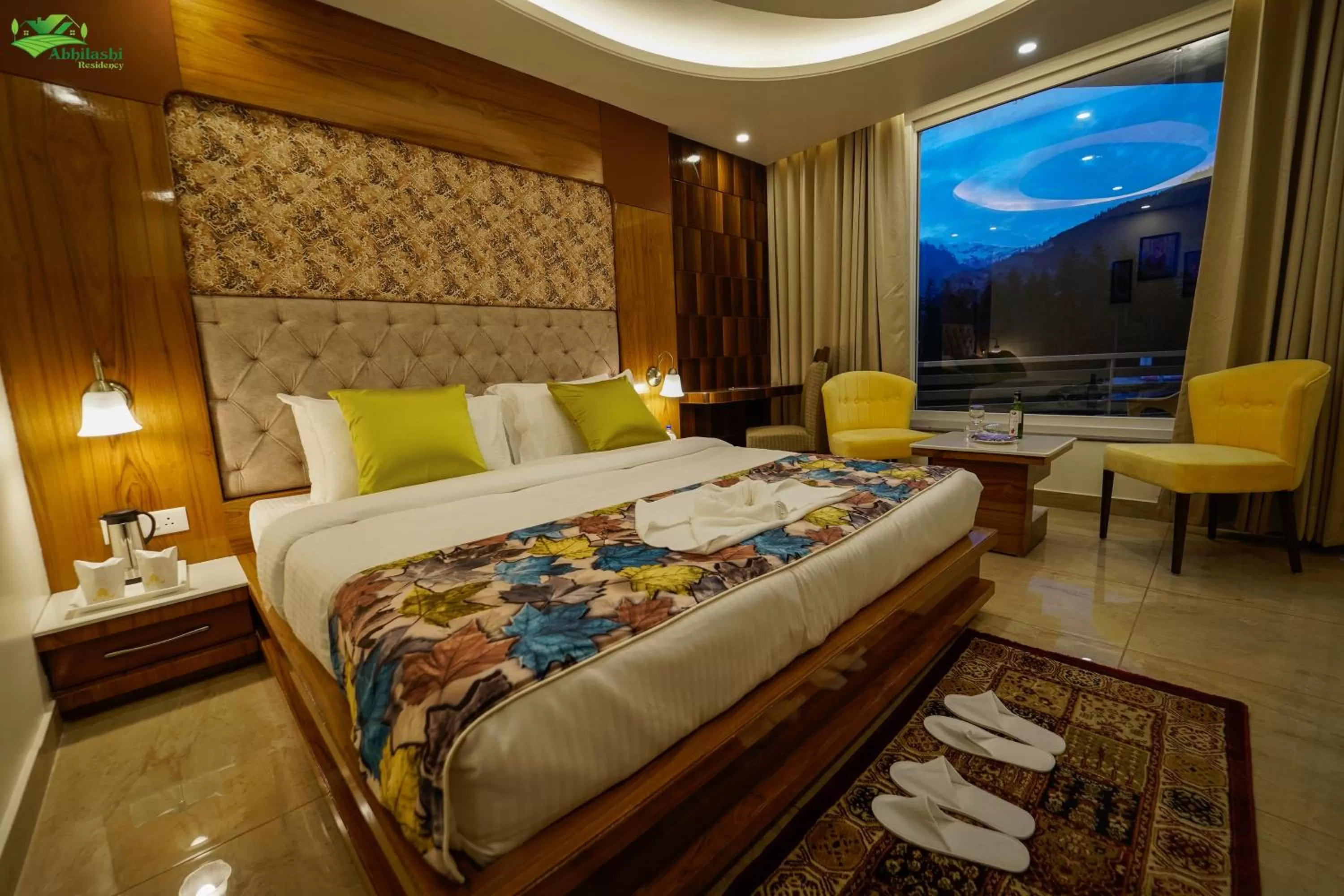 Bedroom, Bed in Abhilashi Residency & Spa - Centrally Heated & Air Cooled