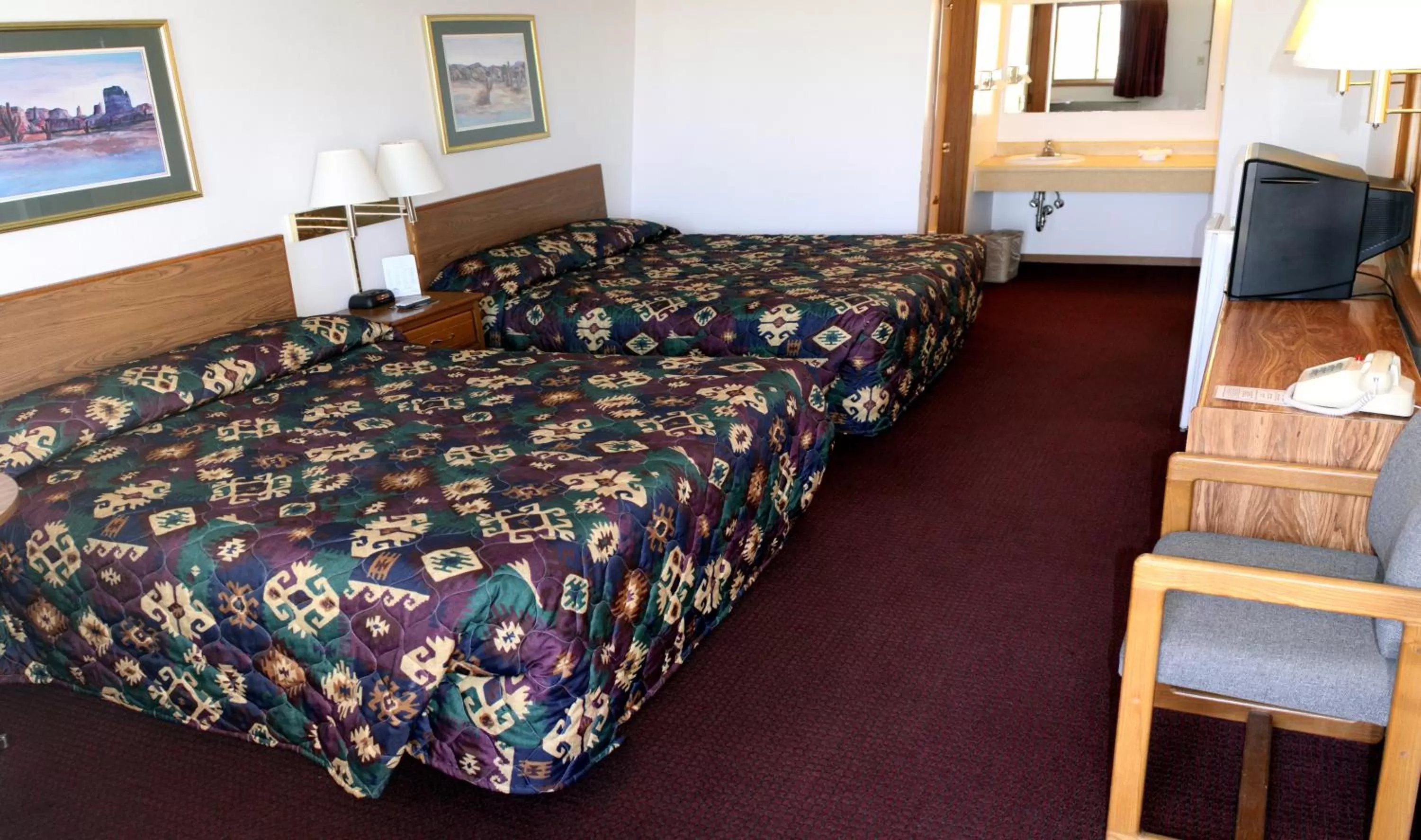 Bed in Yorkshire Motel