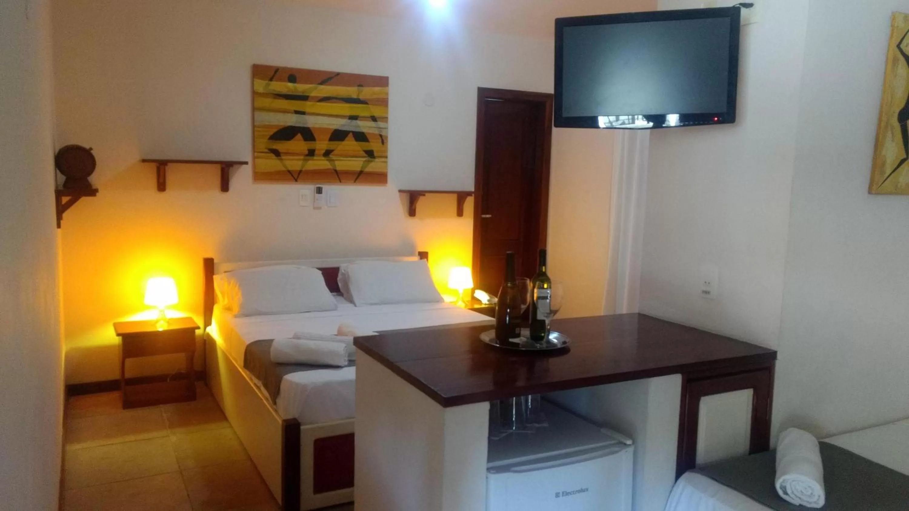 Bed in Hotel Pousada Salvador Paradise