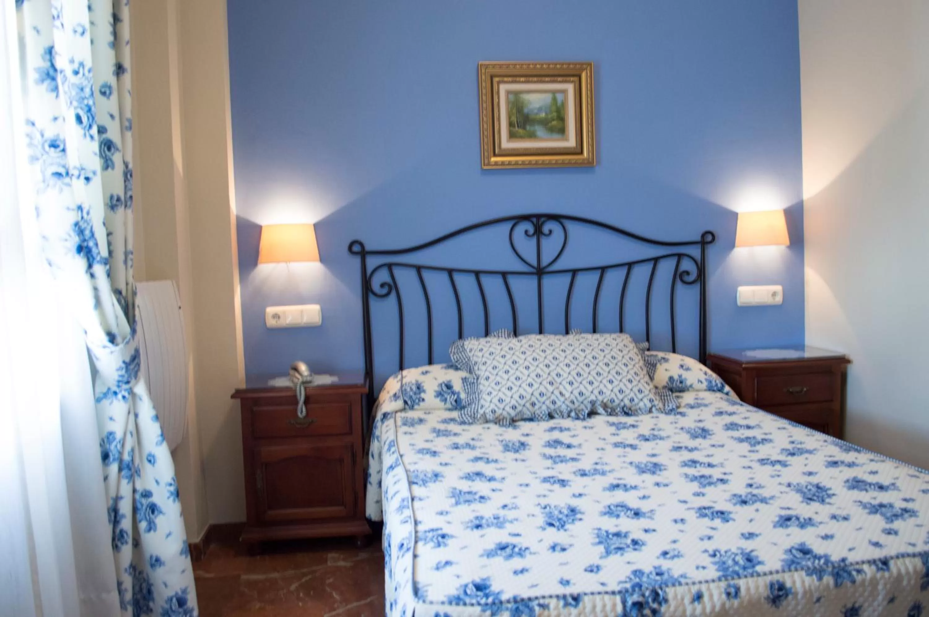 Decorative detail, Bed in La Posada del Molino