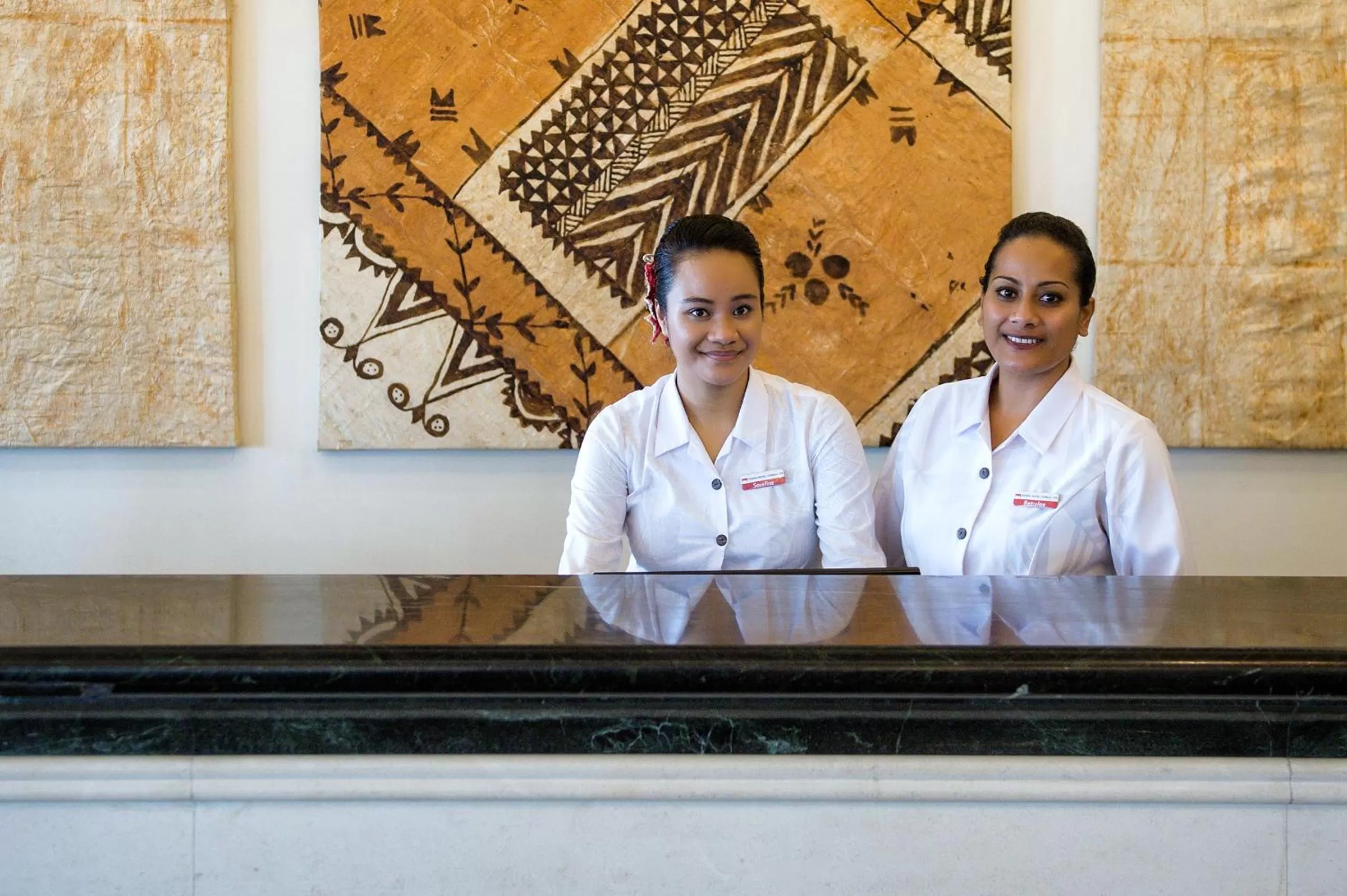 Staff in Tanoa International Dateline Hotel