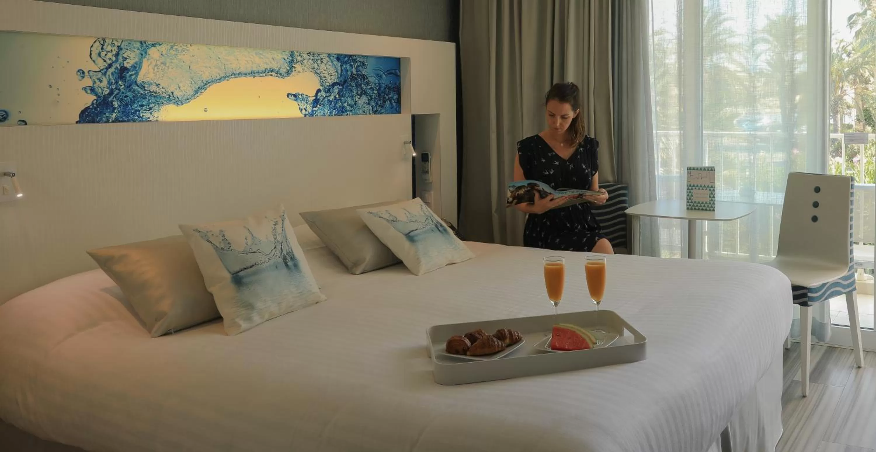 Sea view, Bed in Hôtel Josse