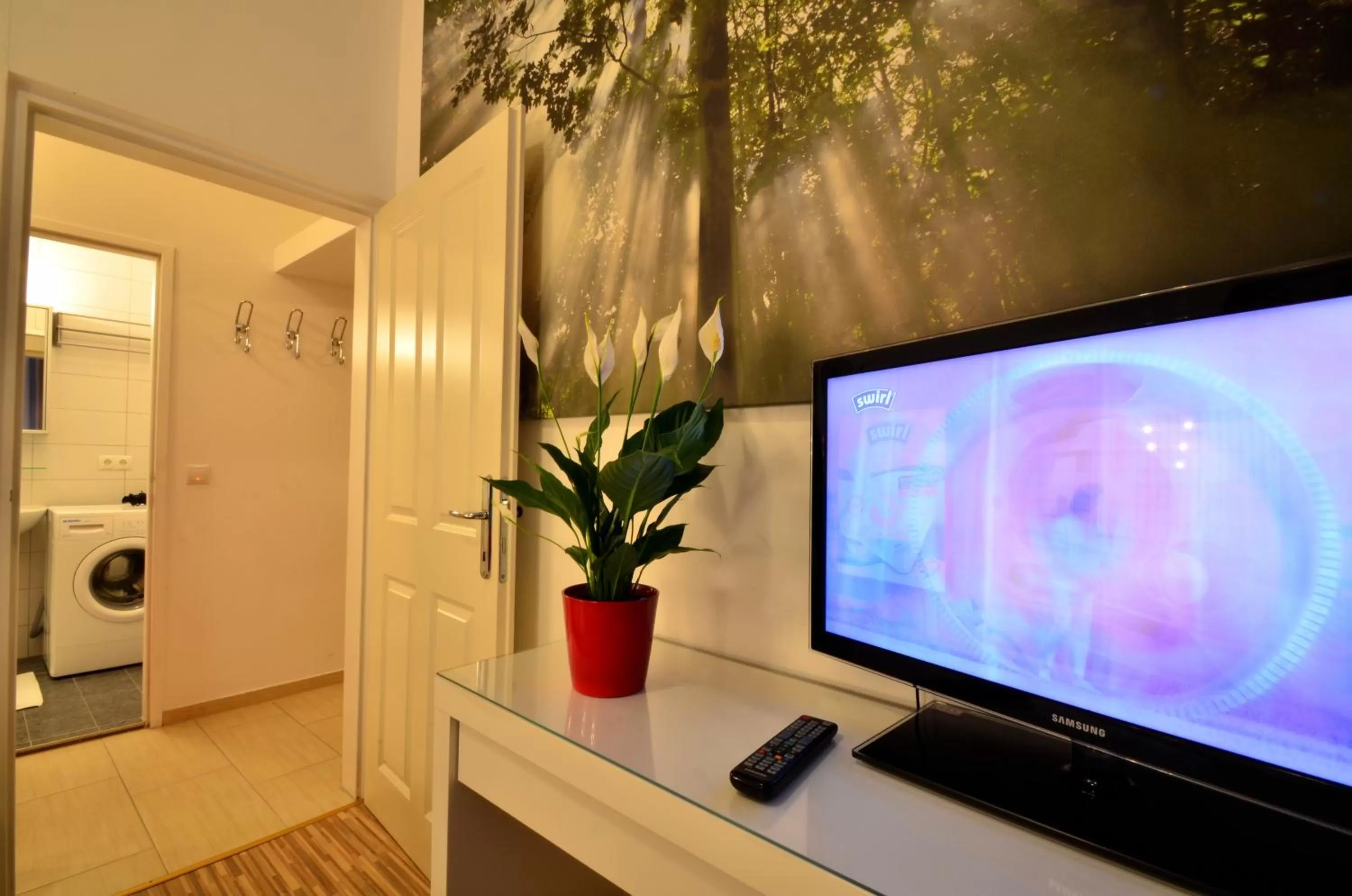 TV and multimedia in AJO Apartments - Messe City Flat - Self-Check-in