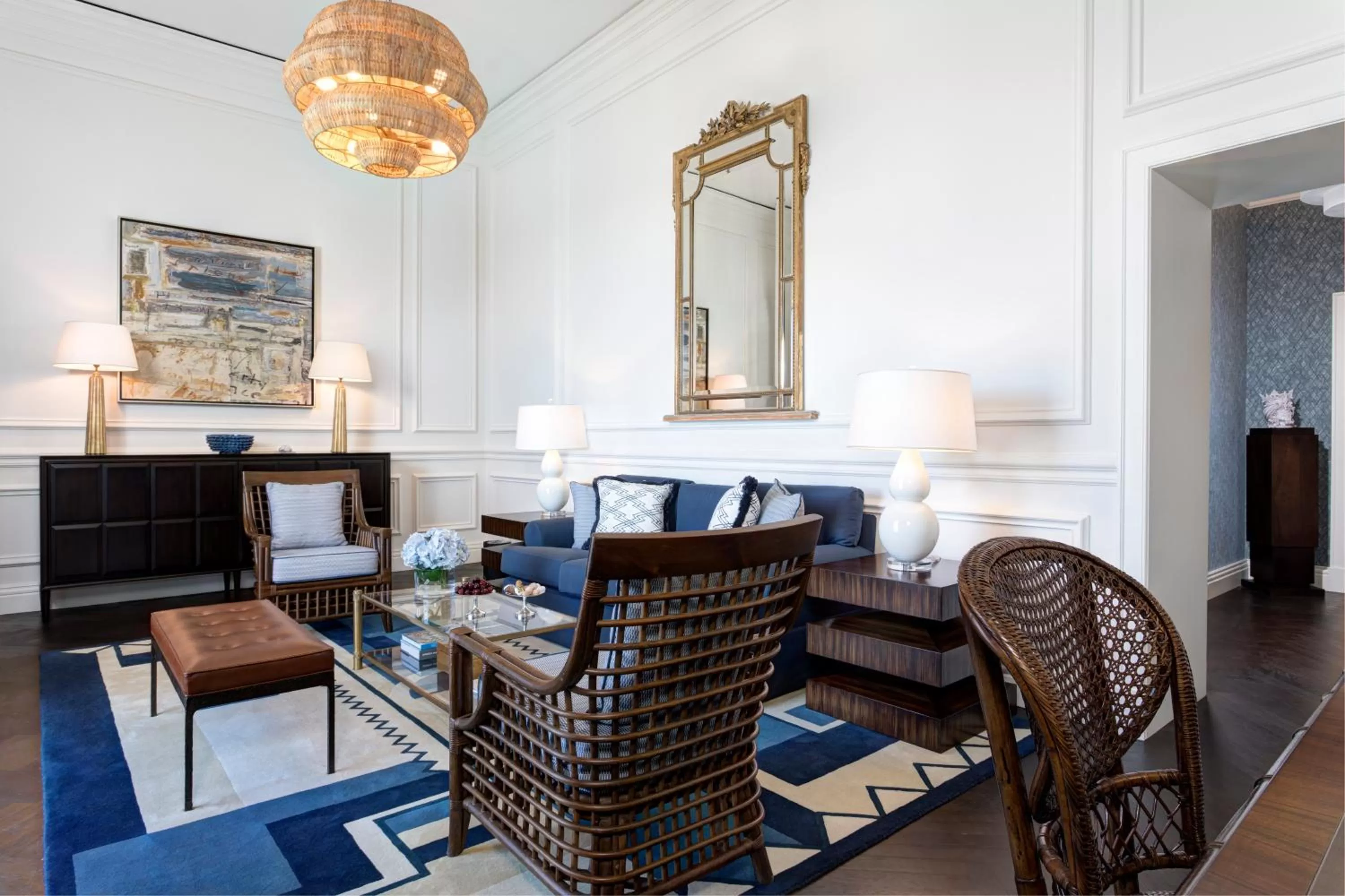 Living room in Rocco Forte Villa Igiea