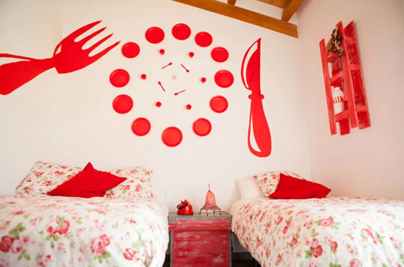 Decorative detail, Bed in Casa Rural Txokoetxe