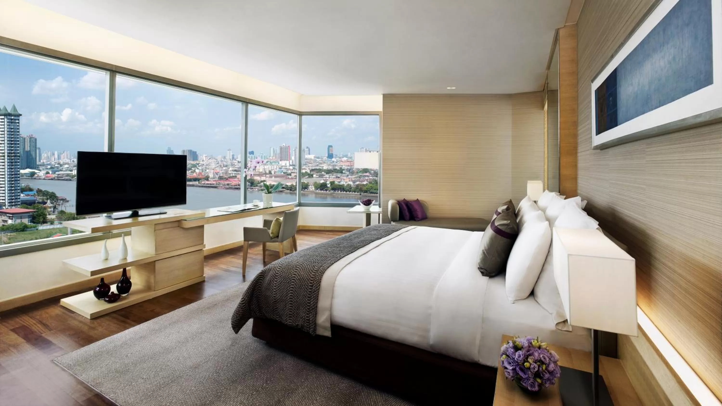 Day, Bed in Avani Plus Riverside Bangkok Hotel