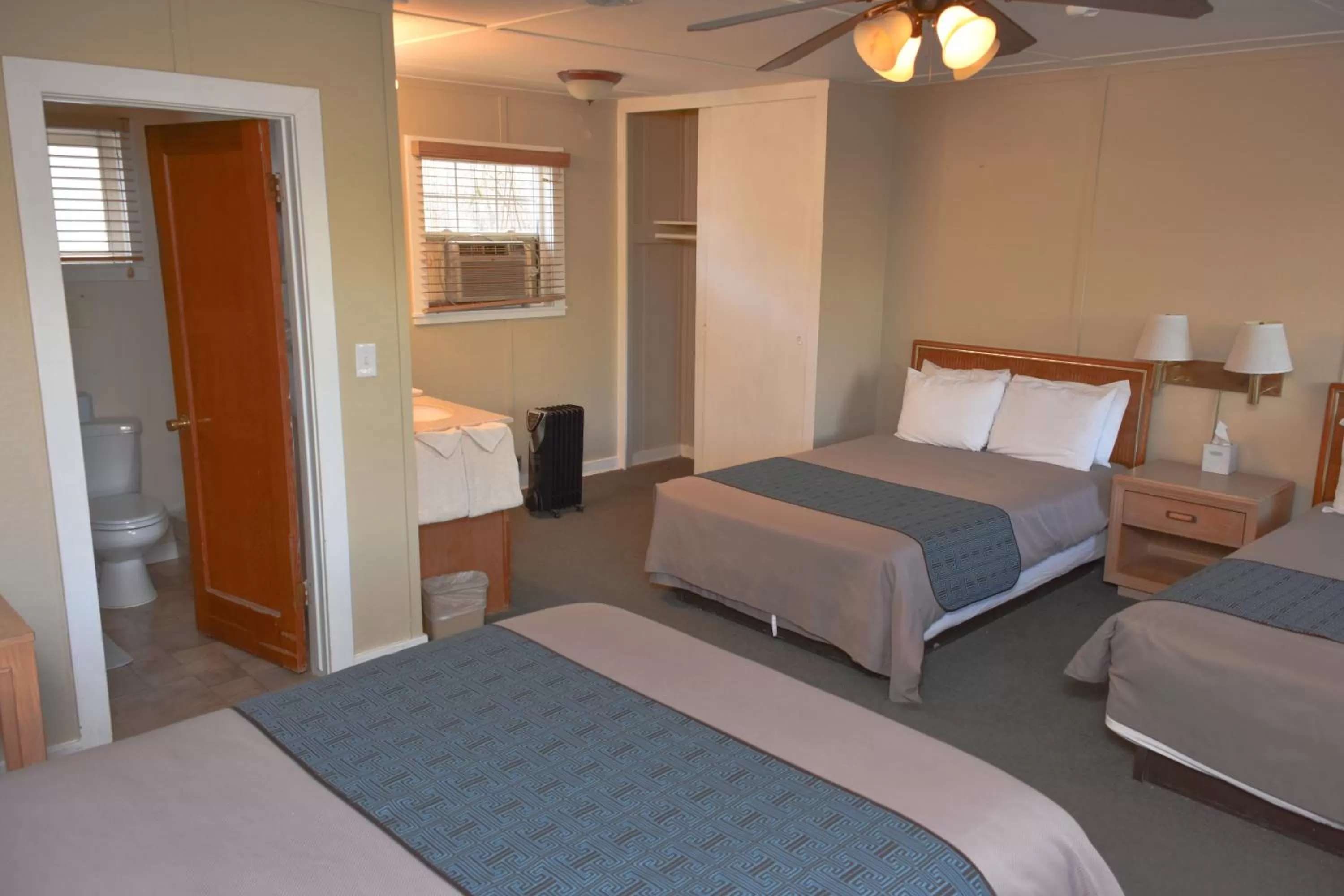 Bed in Panamint Springs Motel & Tents