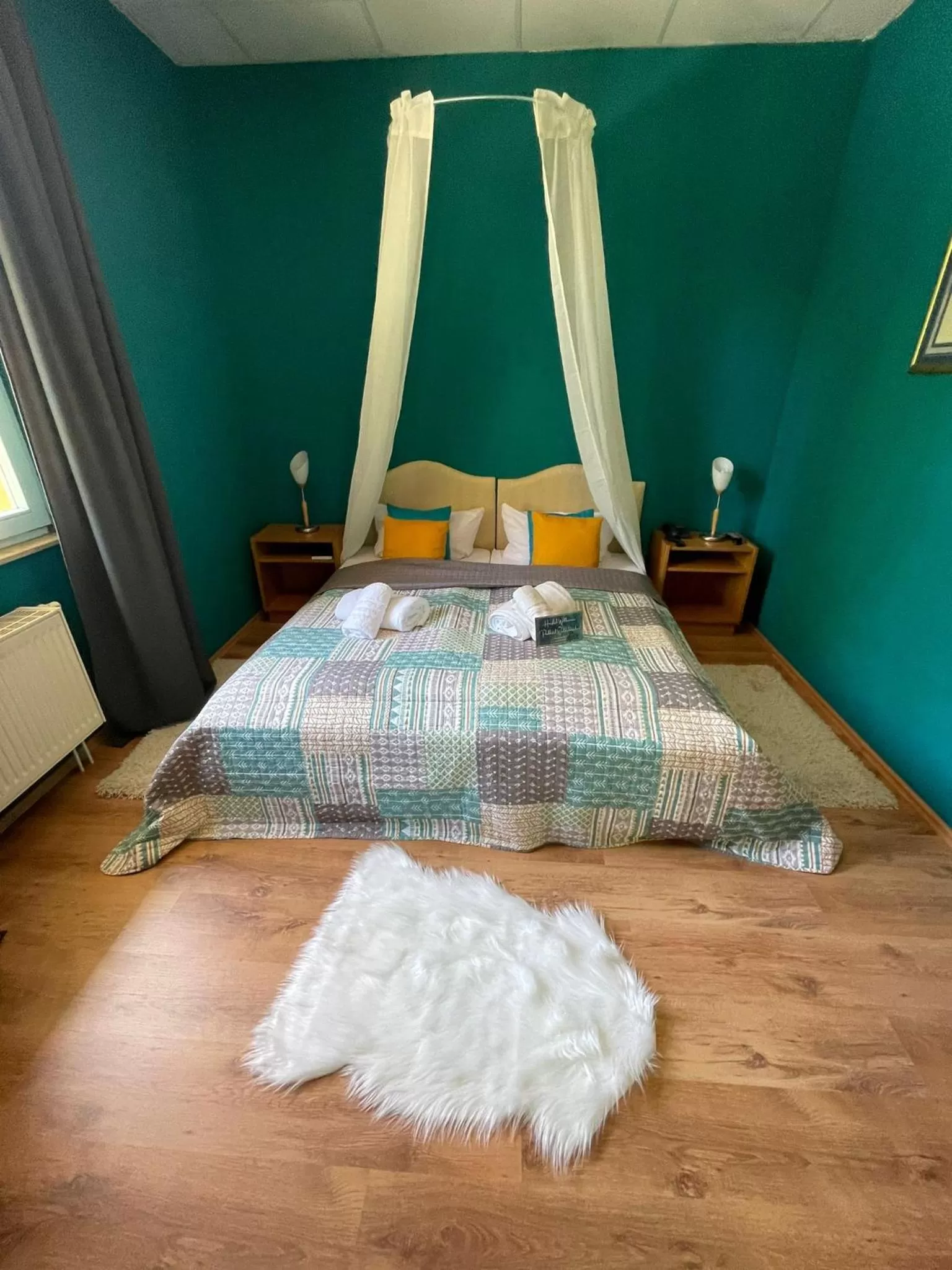 Photo of the whole room, Bed in Parkhotel Waldschlösschen