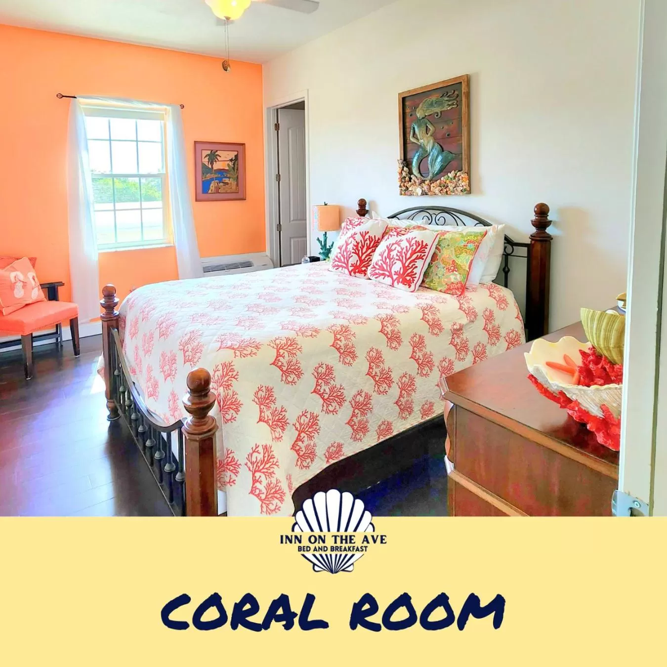 Coral Queen Room in Inn on the Avenue