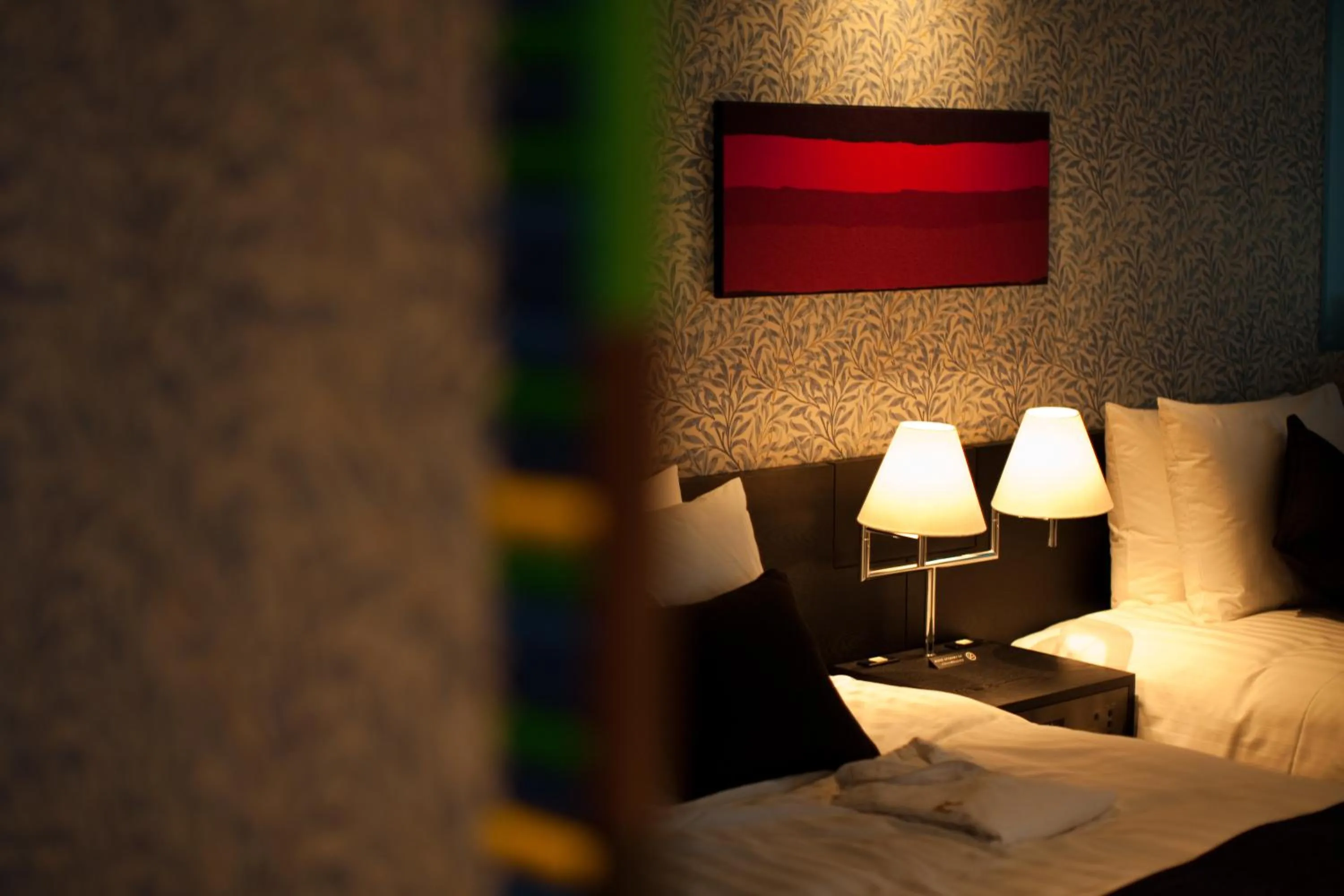 Decorative detail, Bed in The Gate Hotel Kaminarimon by Hulic