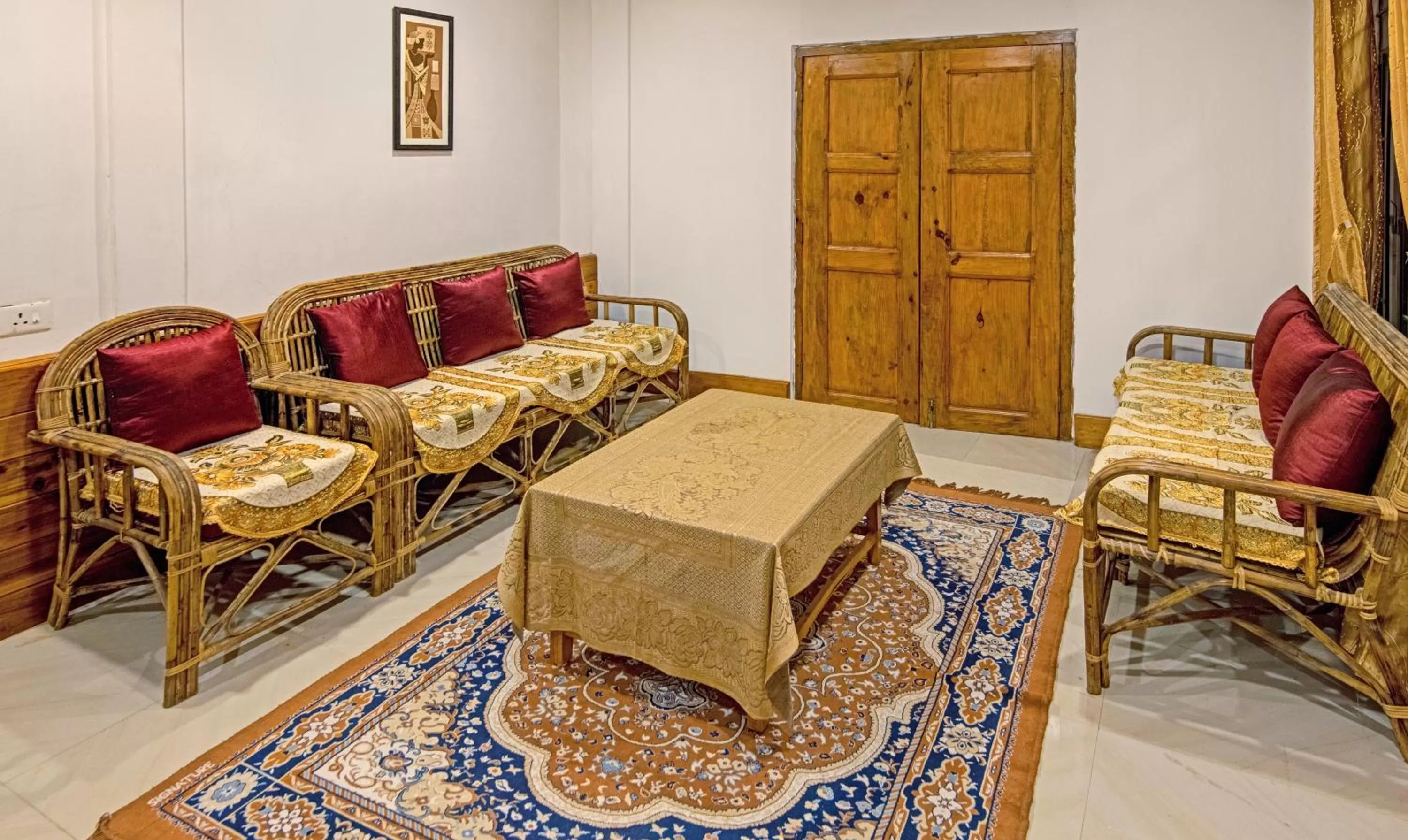 Seating area in Treebo Omega Stay Inn