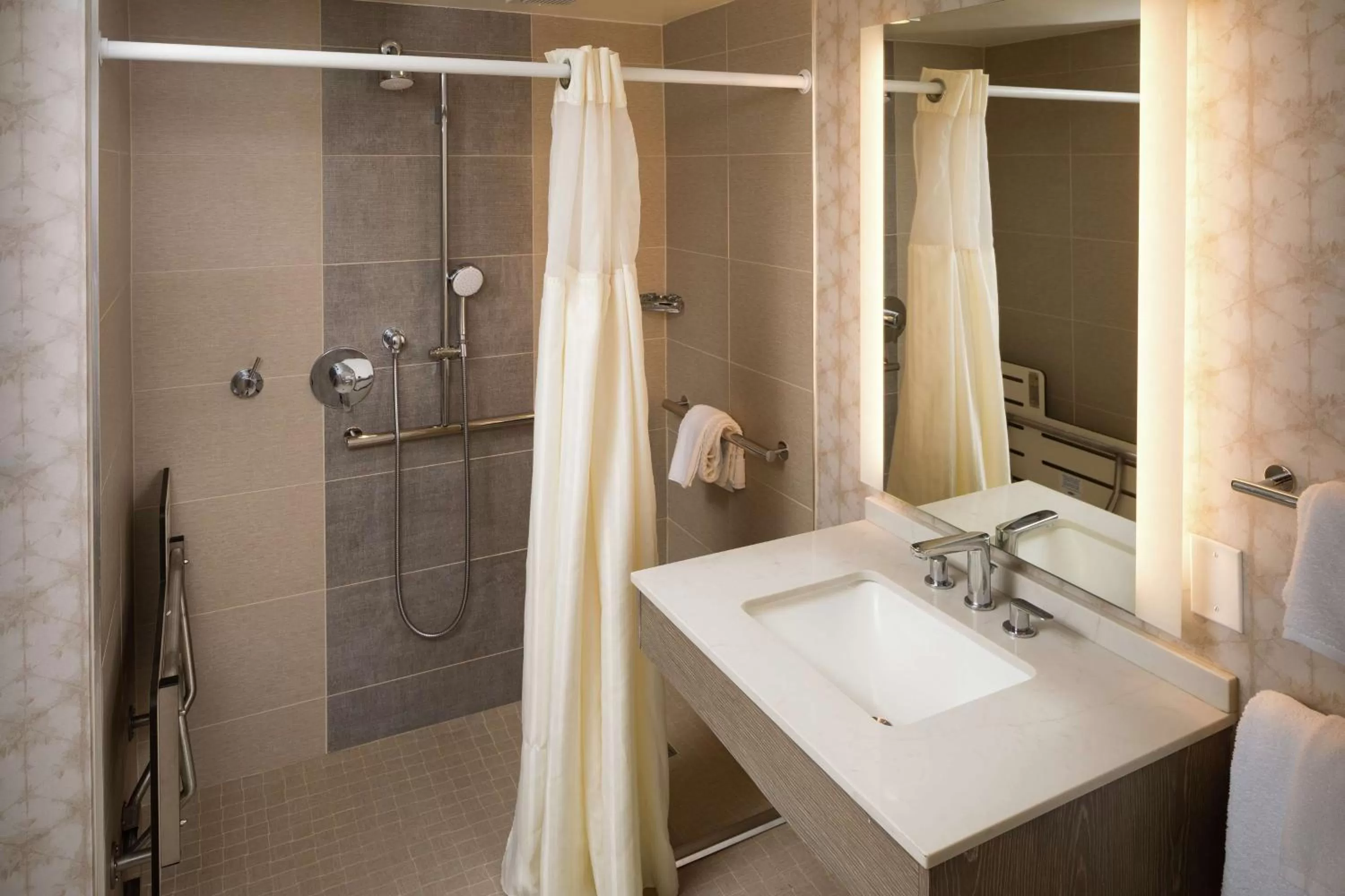 Bathroom in Hilton Birmingham Downtown at UAB