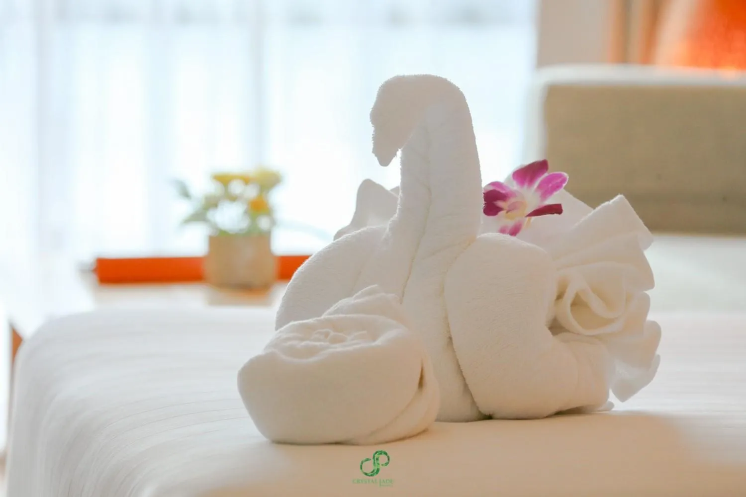 Bed in Crystal Jade Hotel