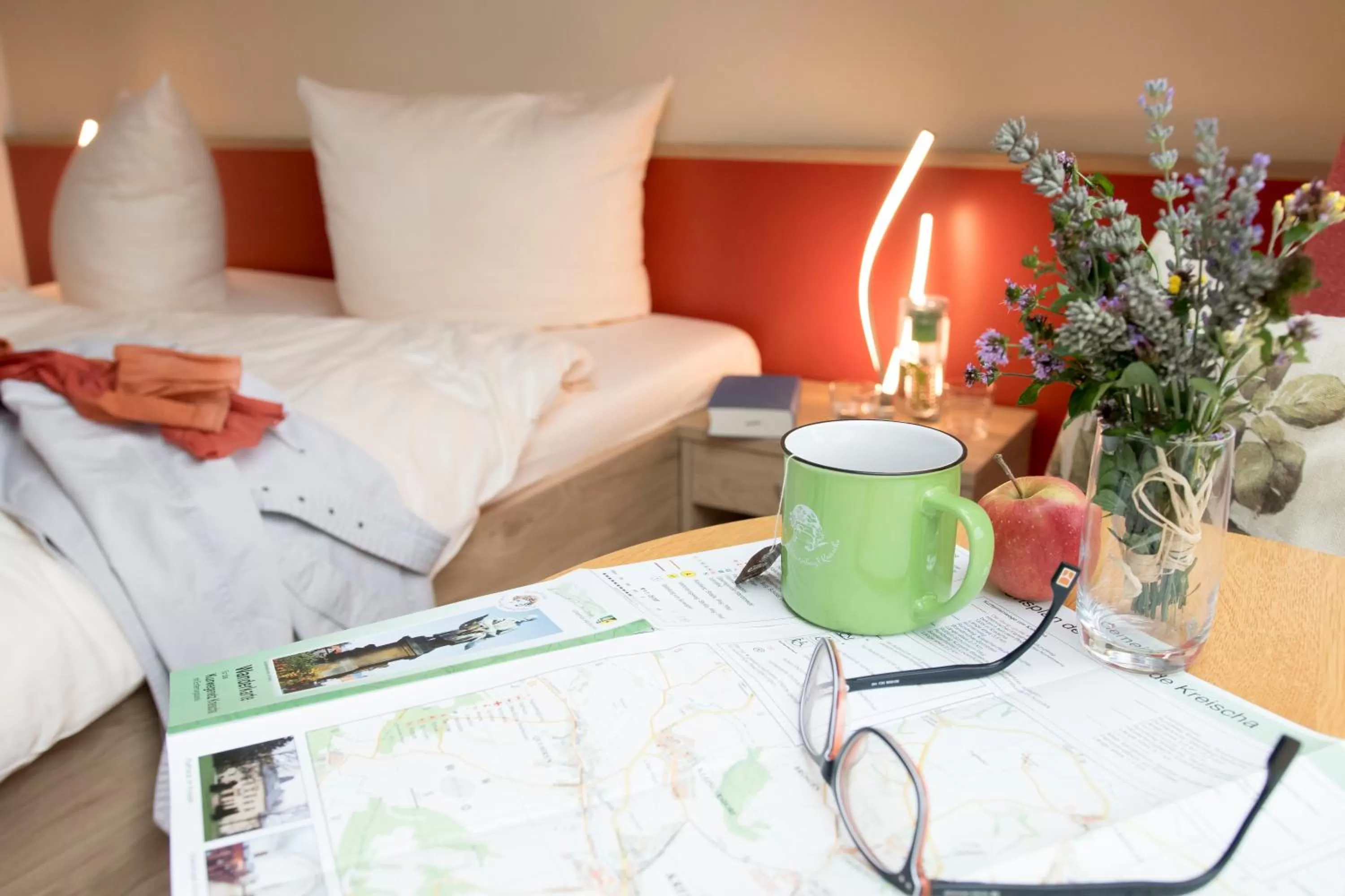 Bed in Landhotel Kräuterbergl Kreischa