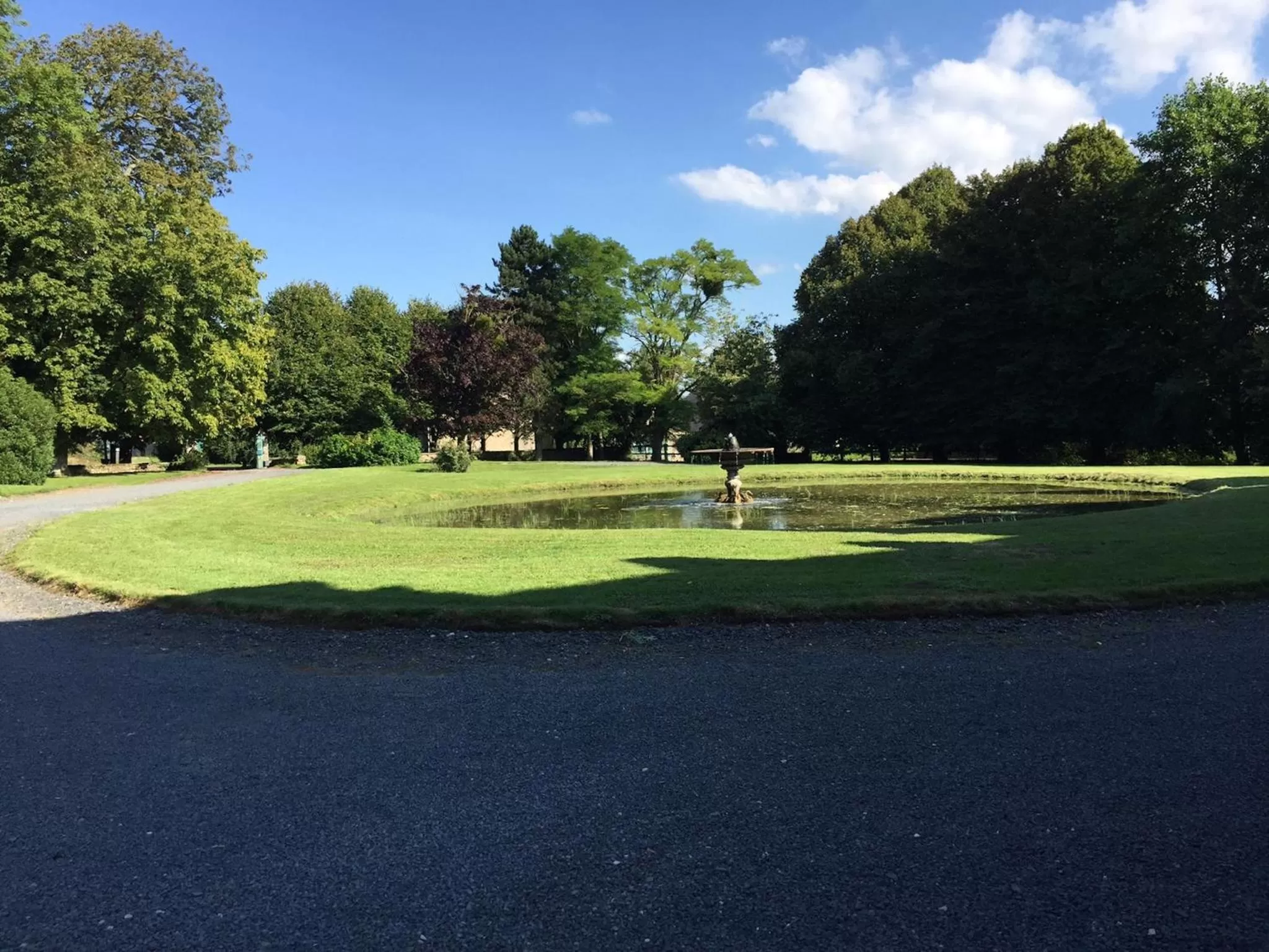 Garden view in Le Château d'Asnières en Bessin