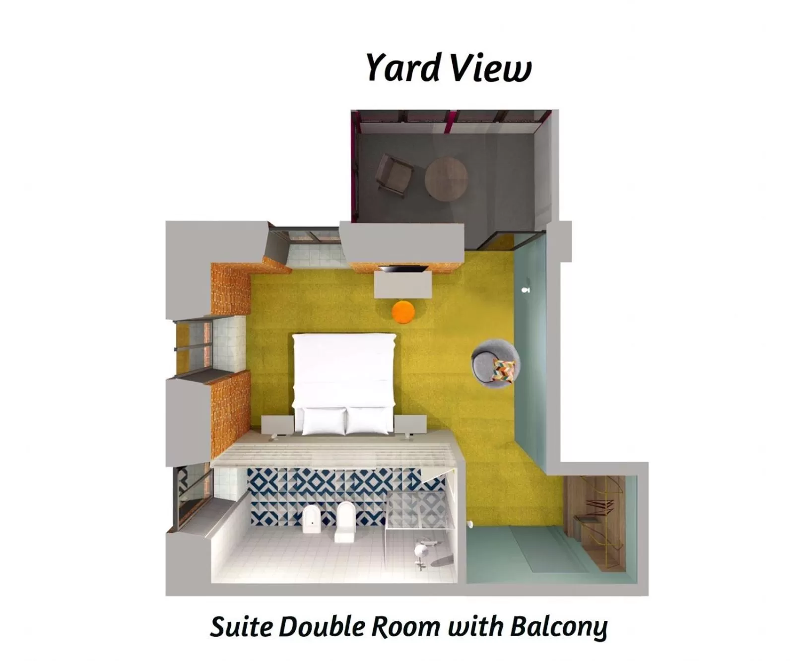 Floor Plan in Four Rooms City