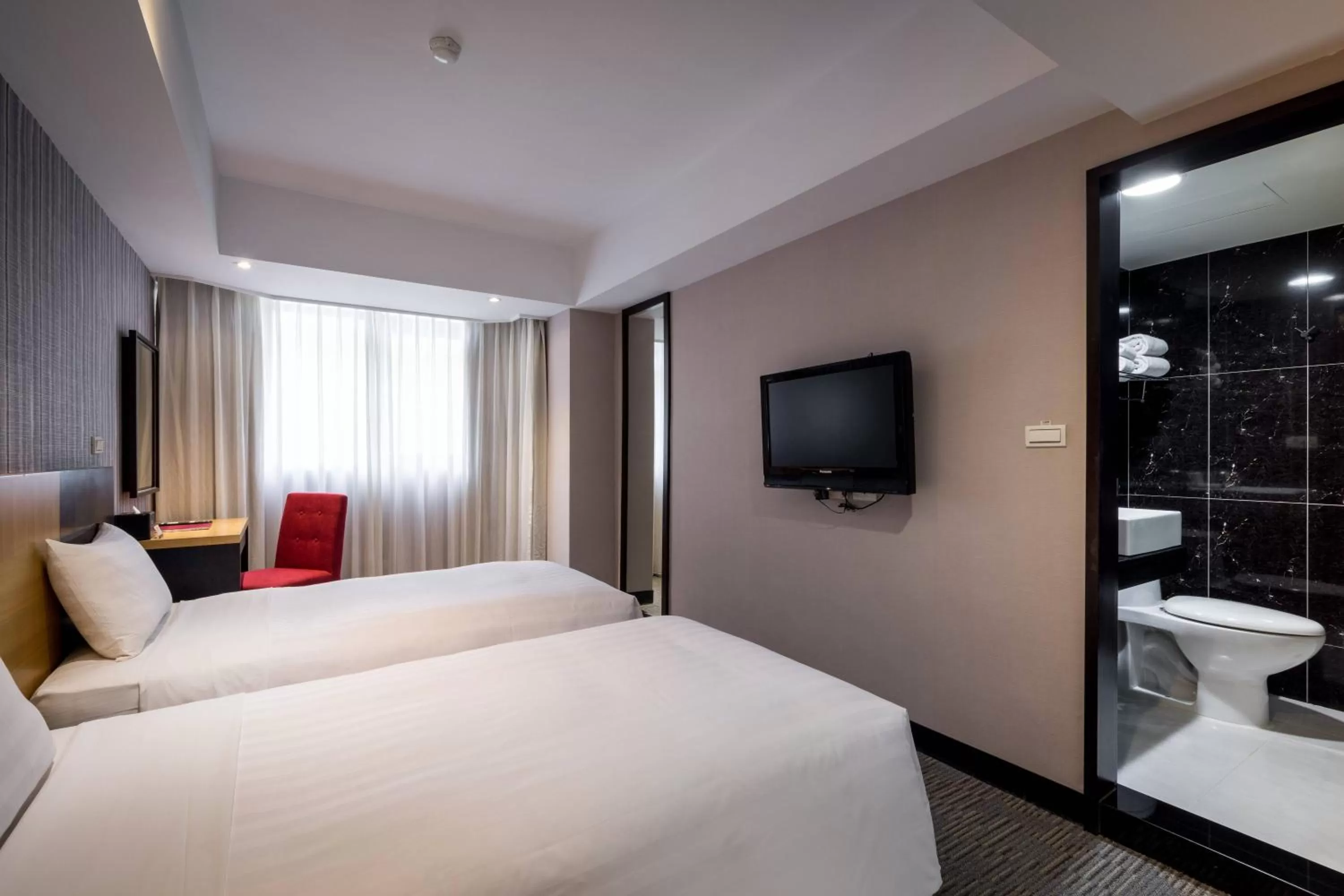 Bed in 台北碧瑤飯店 Hotel B