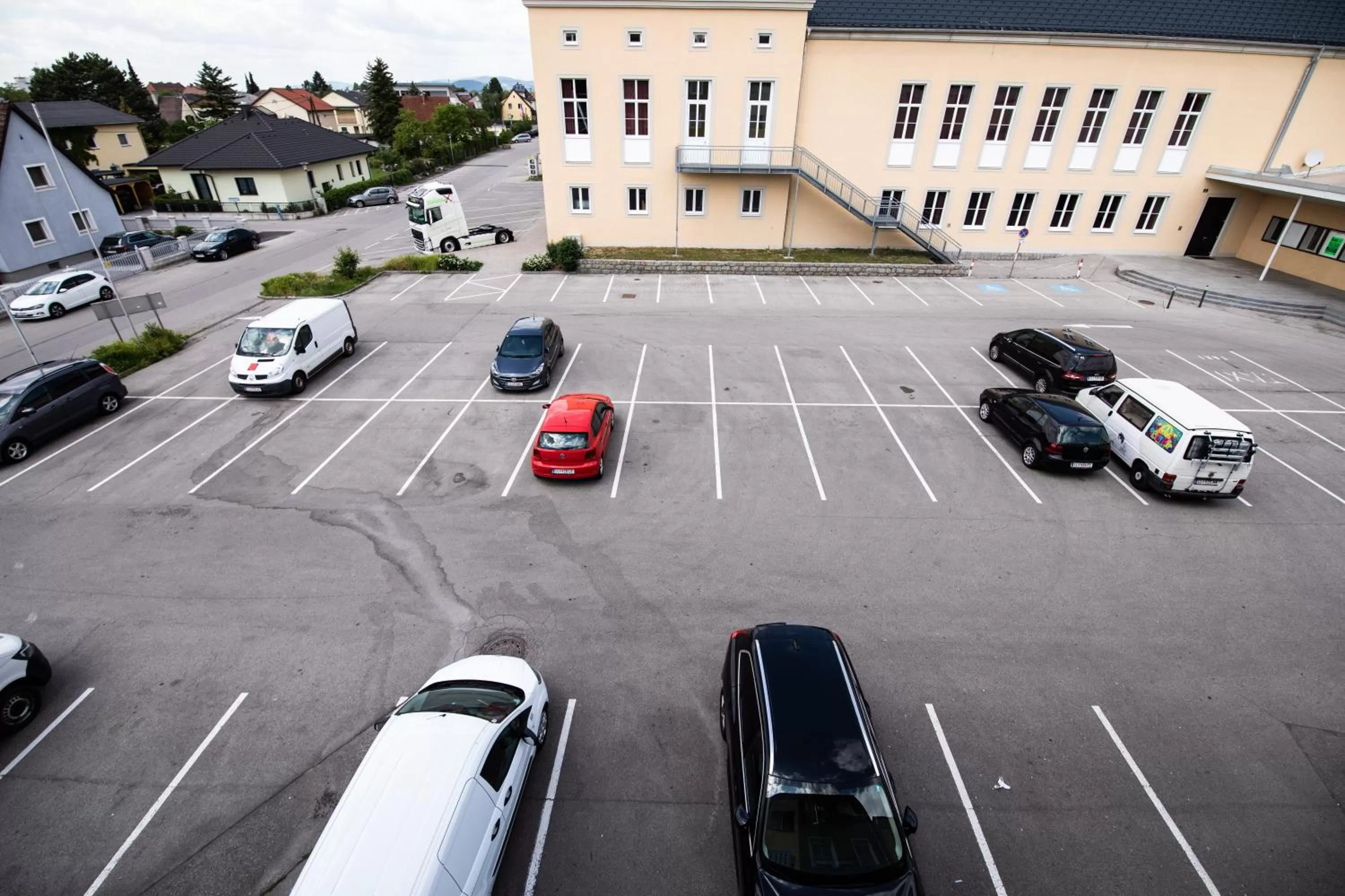 Parking, City View in Hotel Am Limes