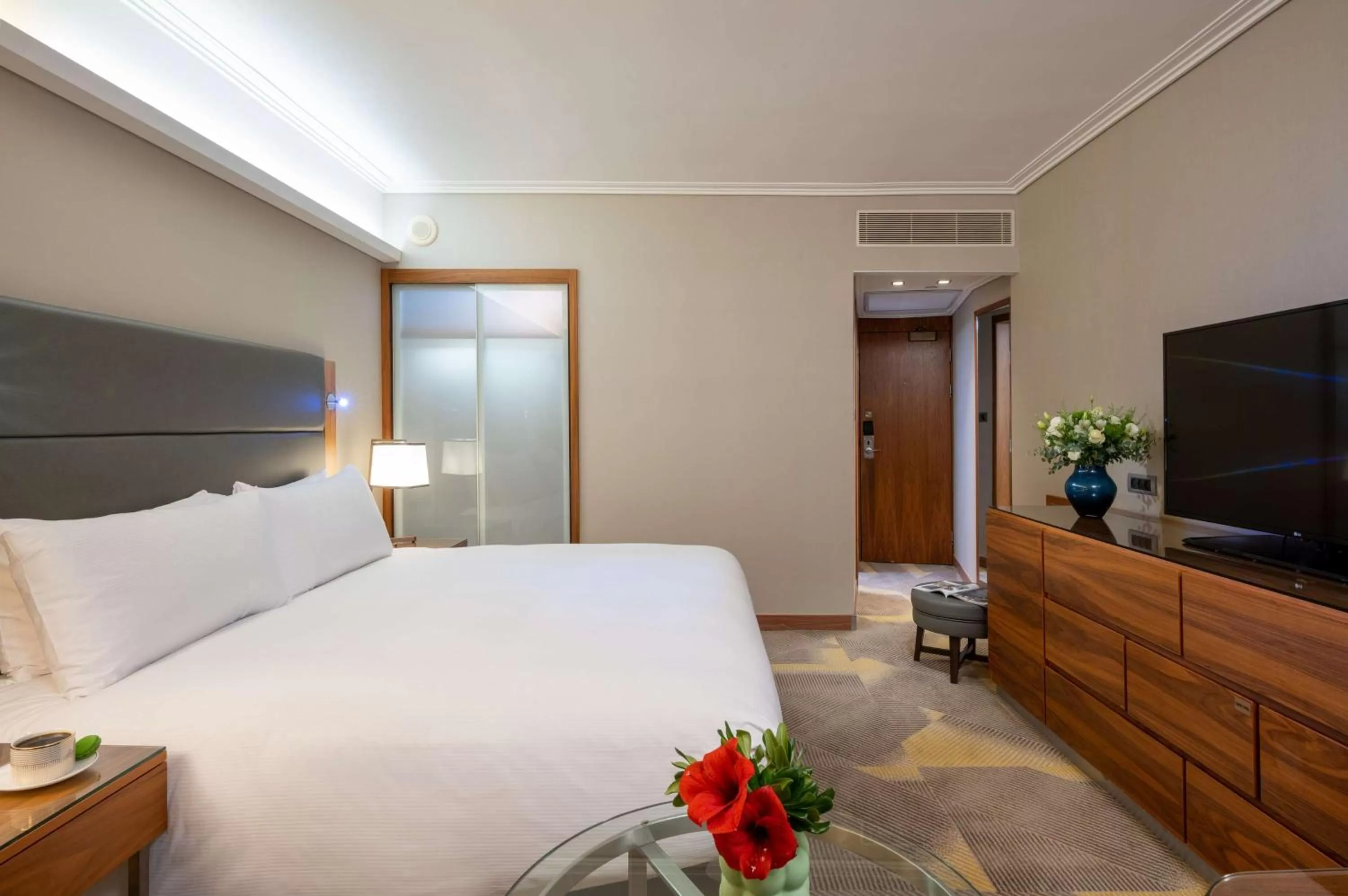 Bed in Hilton Tel Aviv Hotel