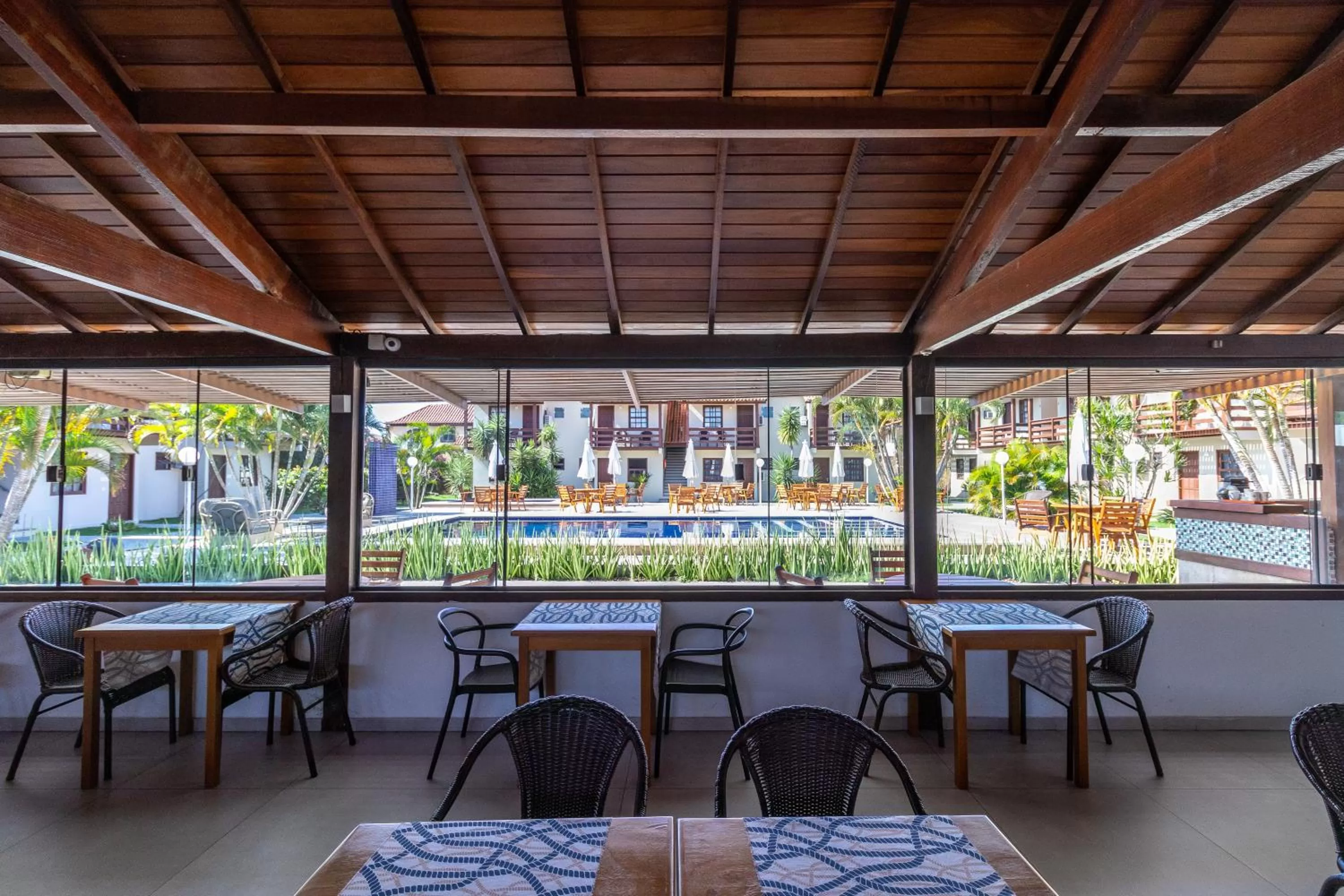 Pool view in Pousada do Timoneiro