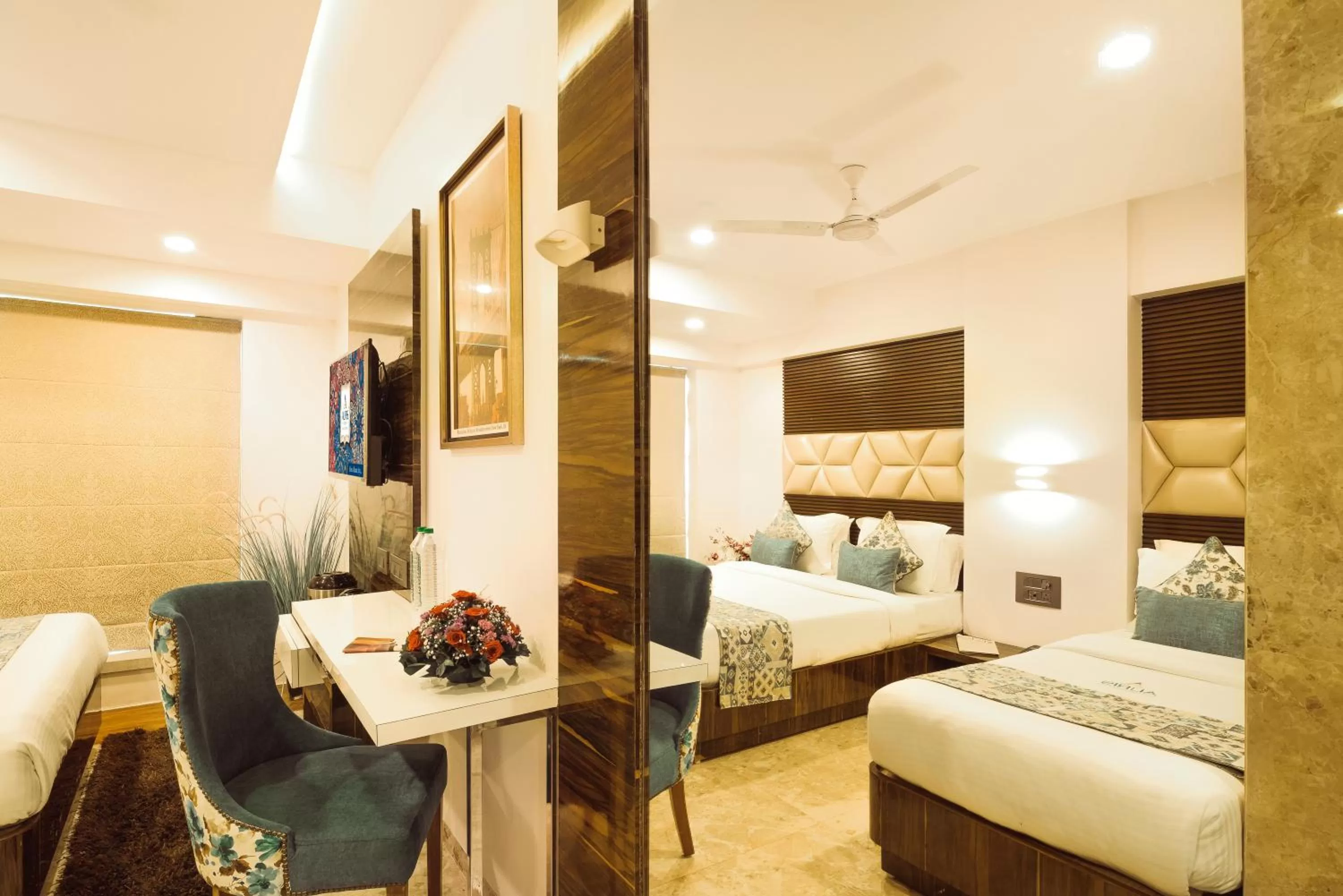 Photo of the whole room, Bed in Hotel Auris & Banquets, Mumbai International Airport