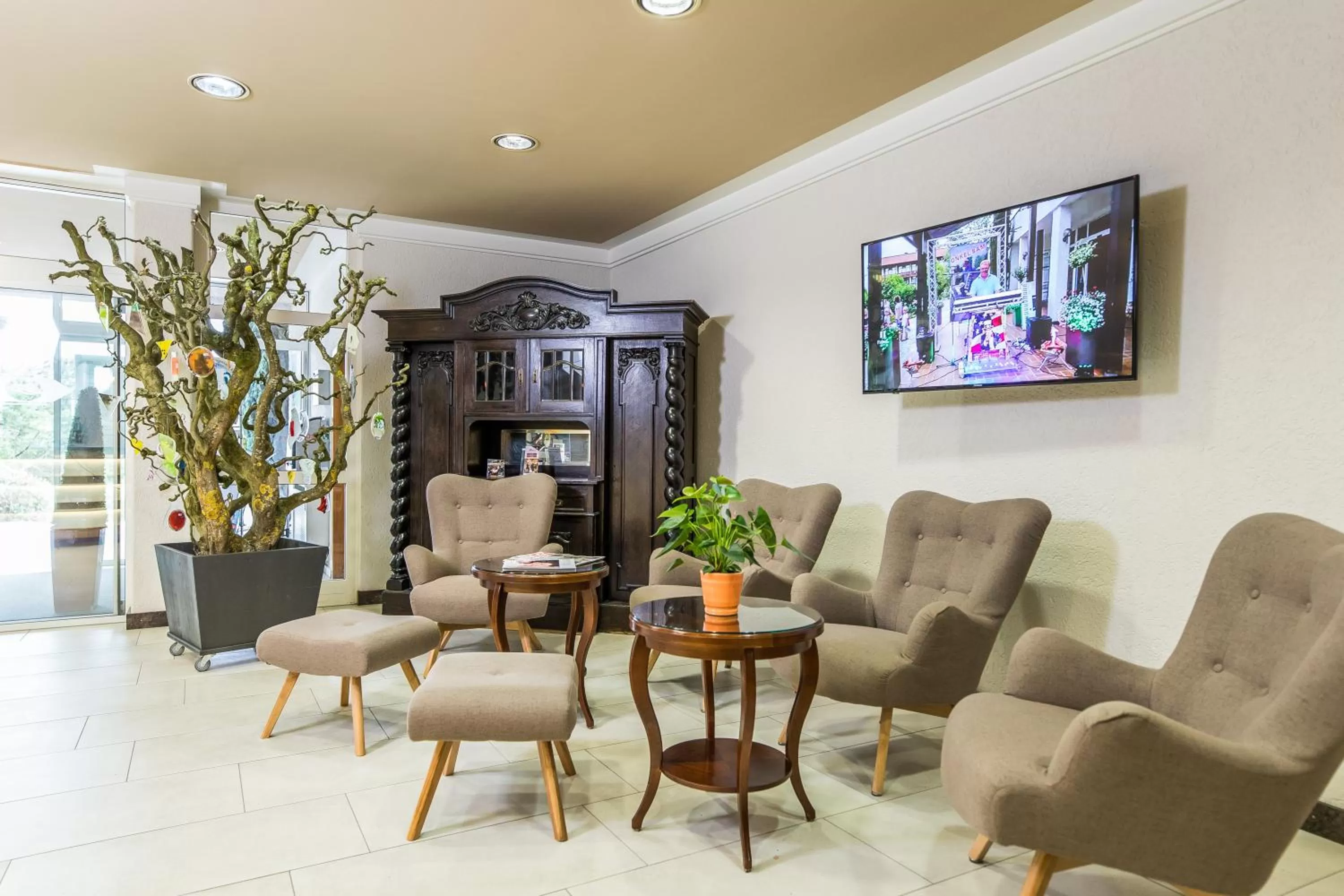 Lobby or reception in AktiVital Hotel