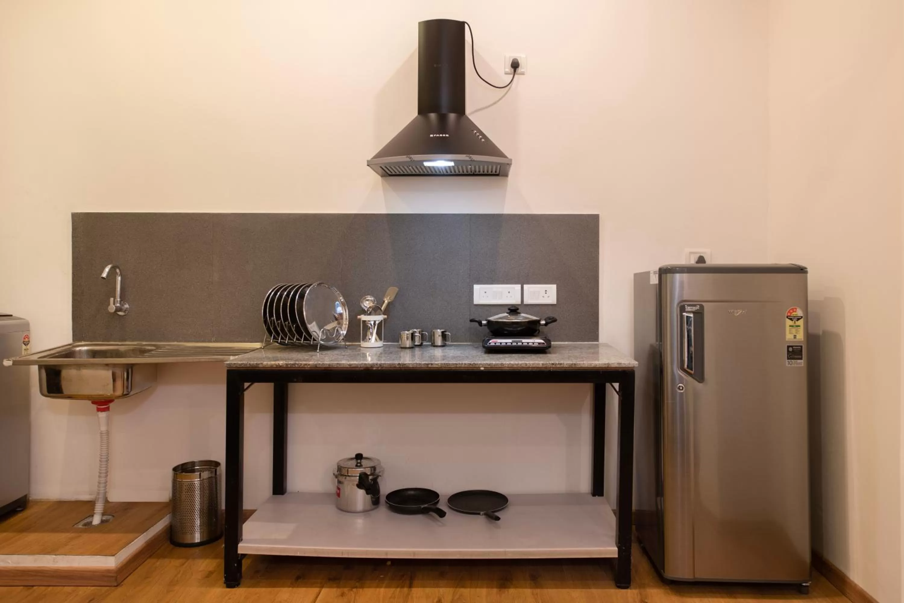 Kitchen/Kitchenette in Convastay Prestige- Near Apollo Hospital & US Consulate