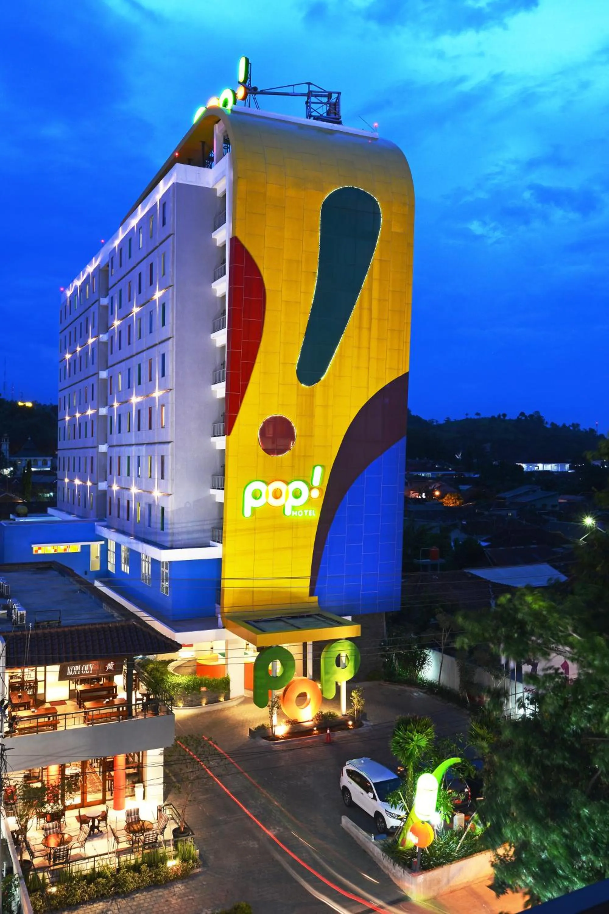 Bird's eye view in POP! Hotel Tanjung Karang