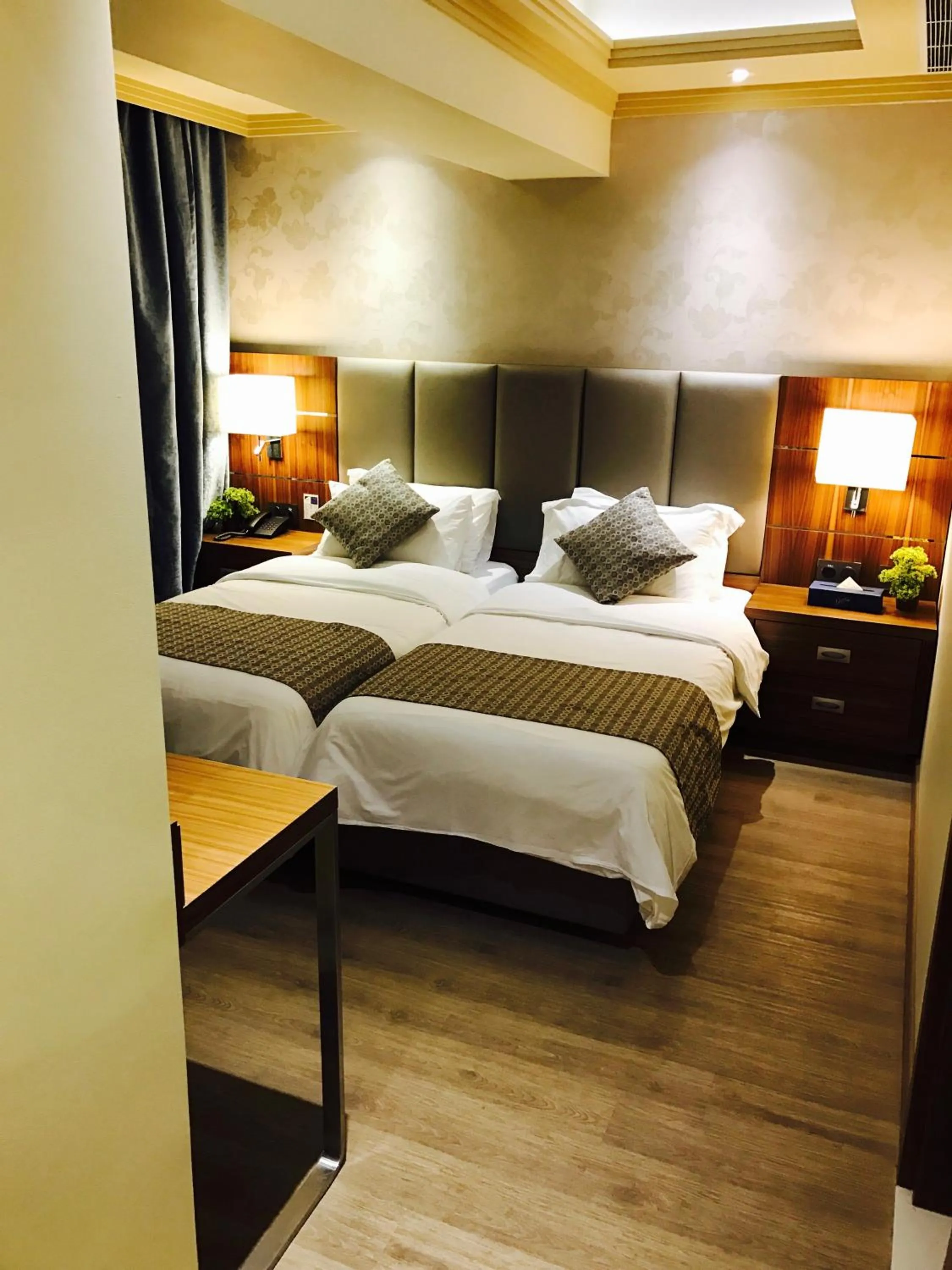 Decorative detail, Bed in Gems Hotel