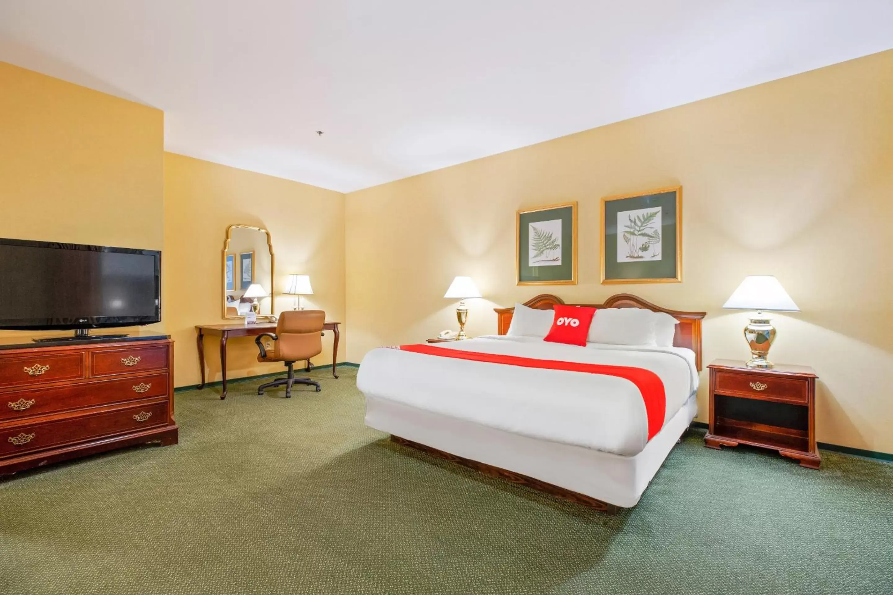 Bedroom, Bed in OYO Hotel St Louis Downtown City Center MO Bedroom, Bed in OYO Hotel St Louis Downtown City Center MO