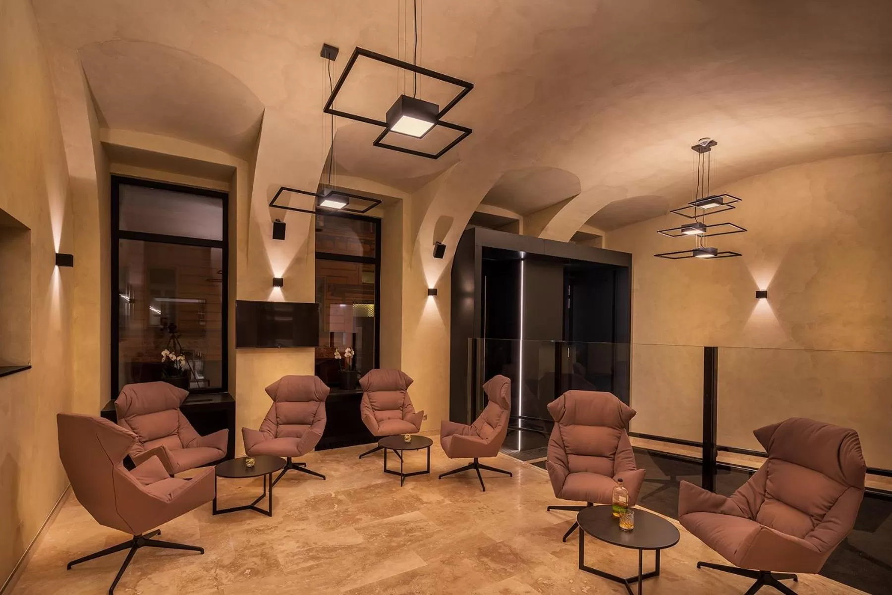 Lobby or reception in Hotel CUBE Prague