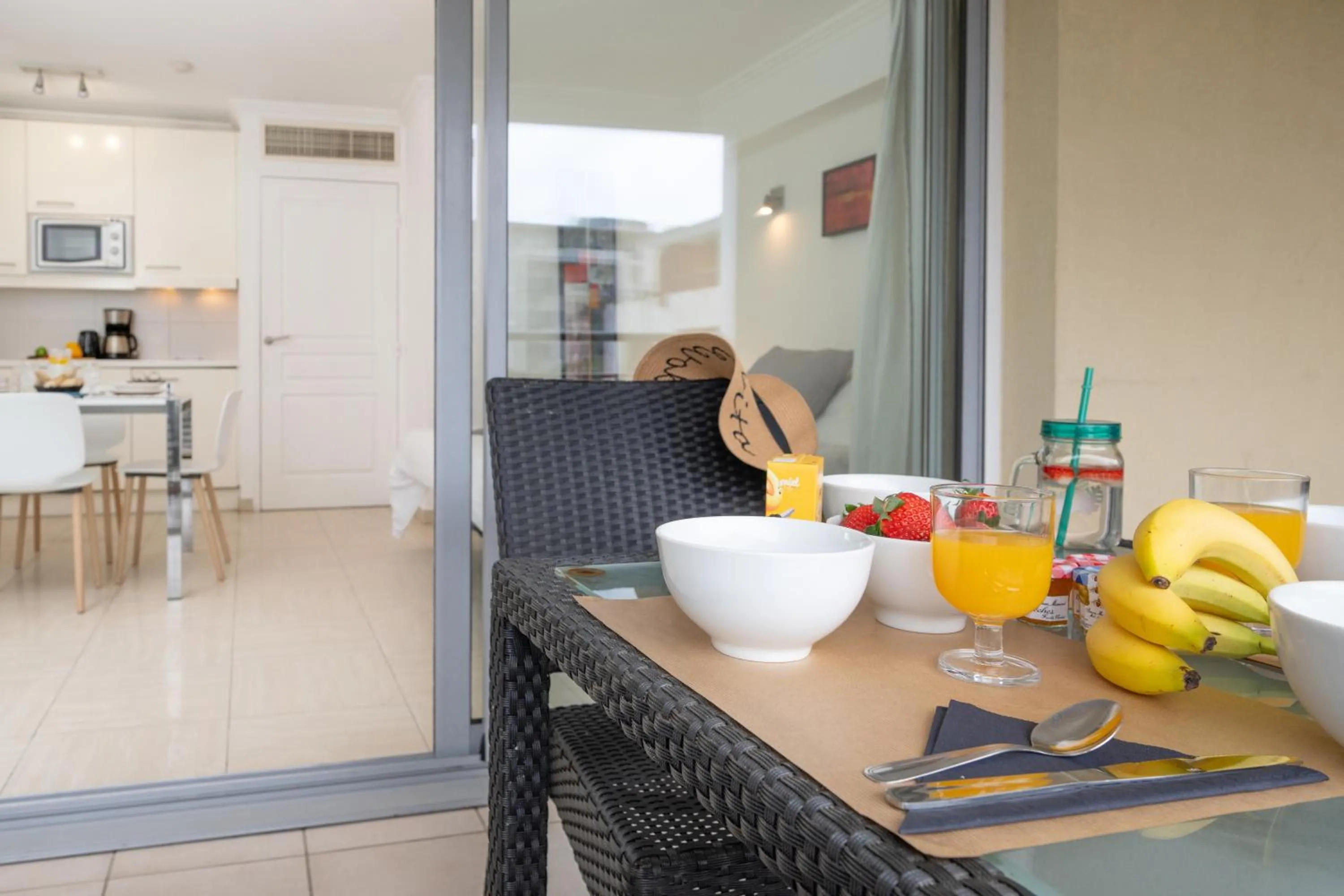 Balcony/Terrace in Nemea Appart Hotel Le Lido Cagnes sur Mer