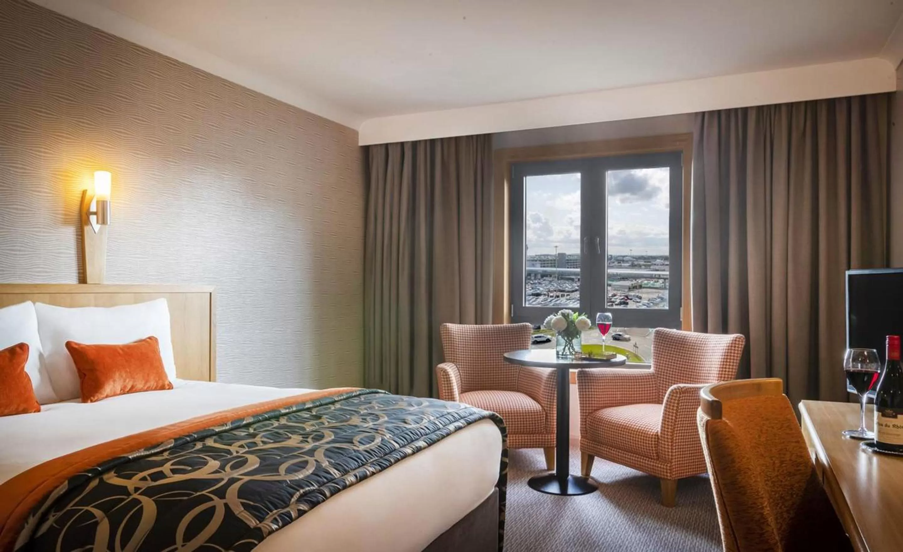 Bed in Clayton Hotel, Manchester Airport