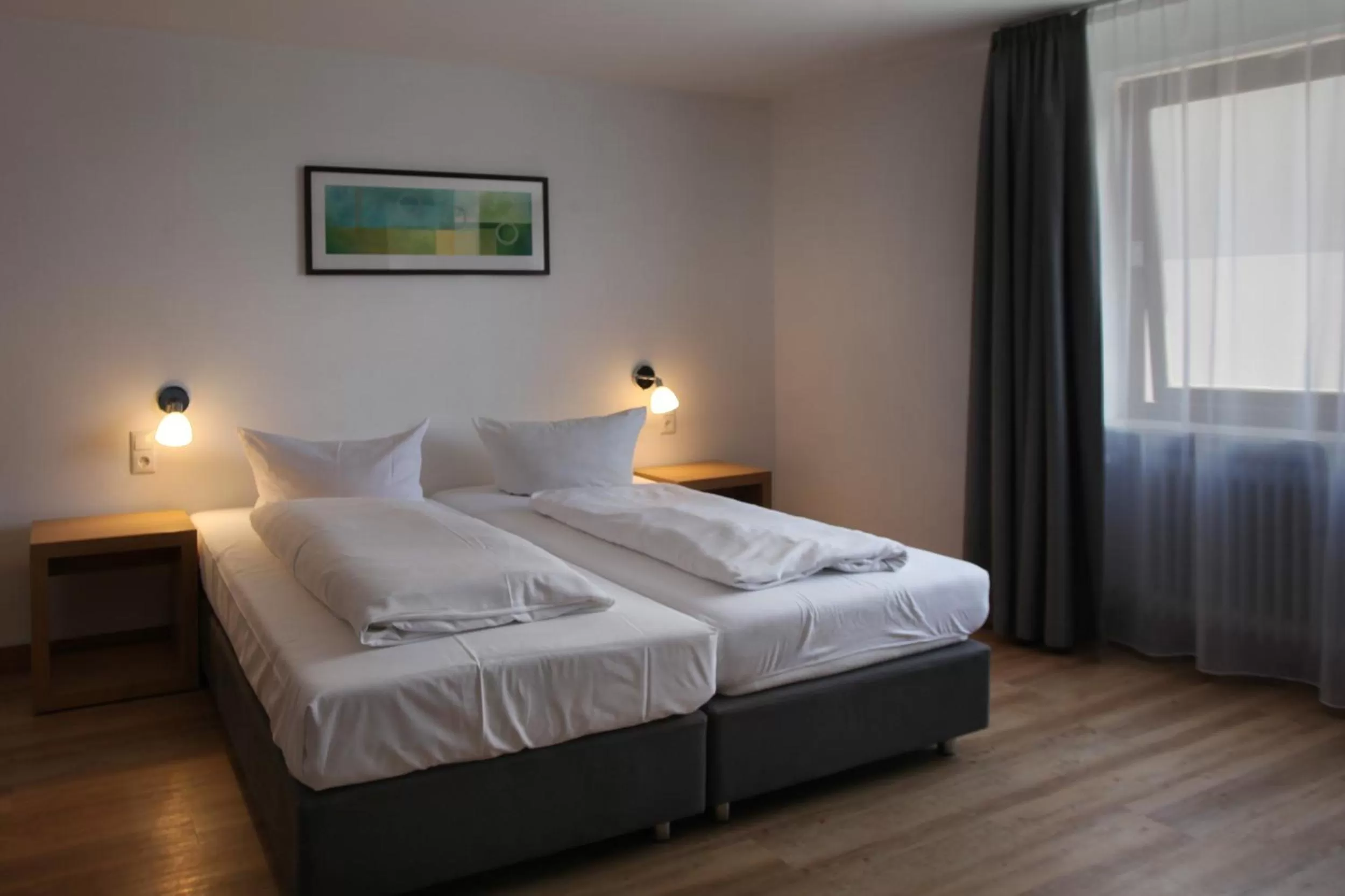 Bed in Hotel Gasthof Metzgerei Lamm - Benedikt Rückel