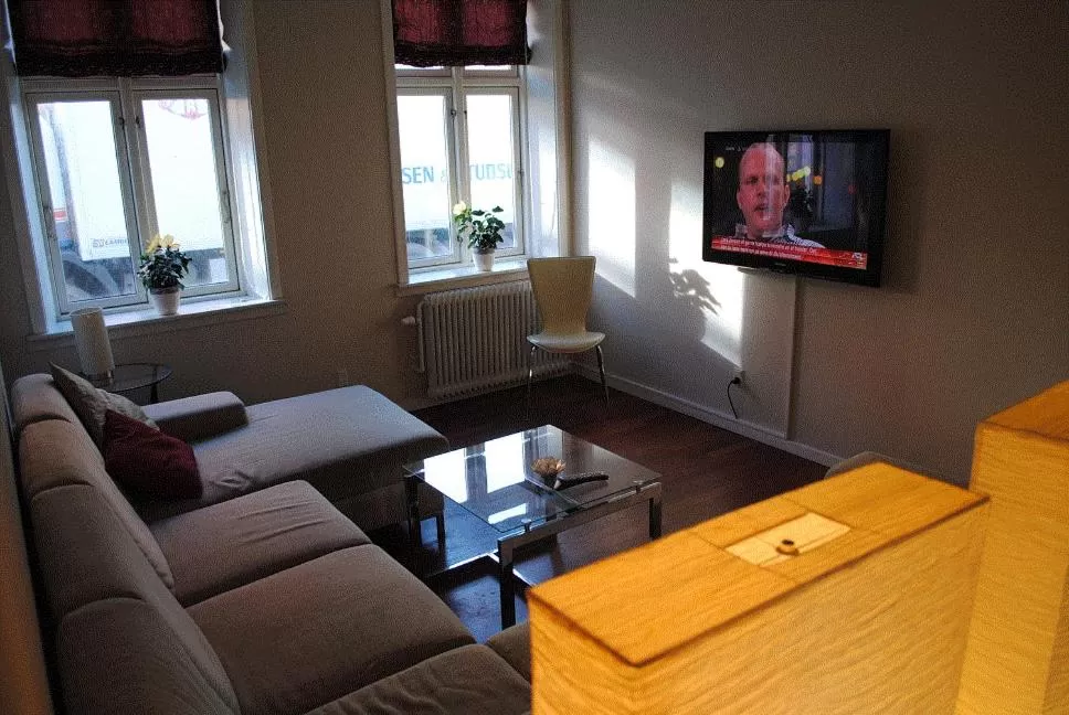 TV and multimedia, Seating Area in Det Lille Hotel