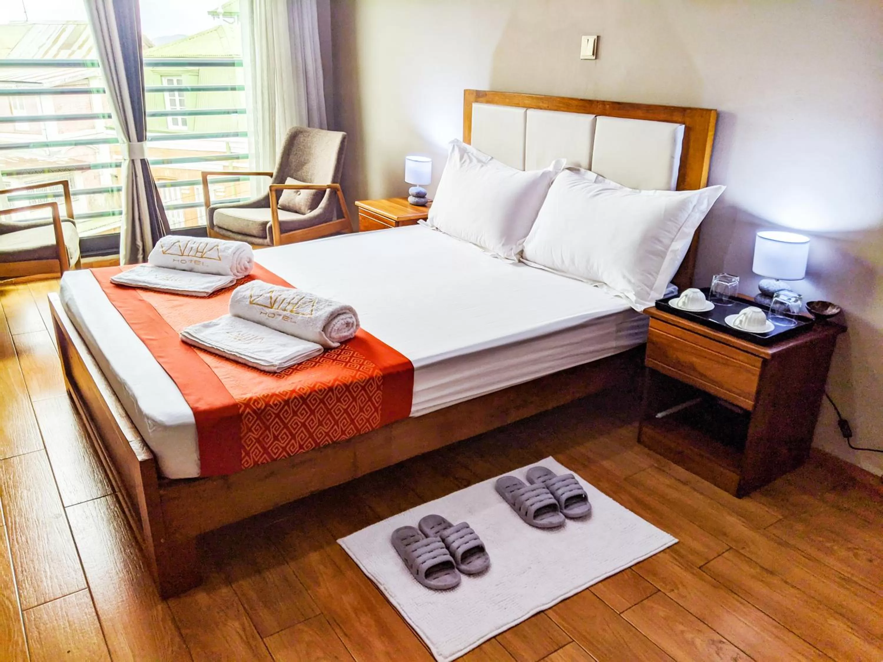 Bed in Valiha Hotel Antananarivo