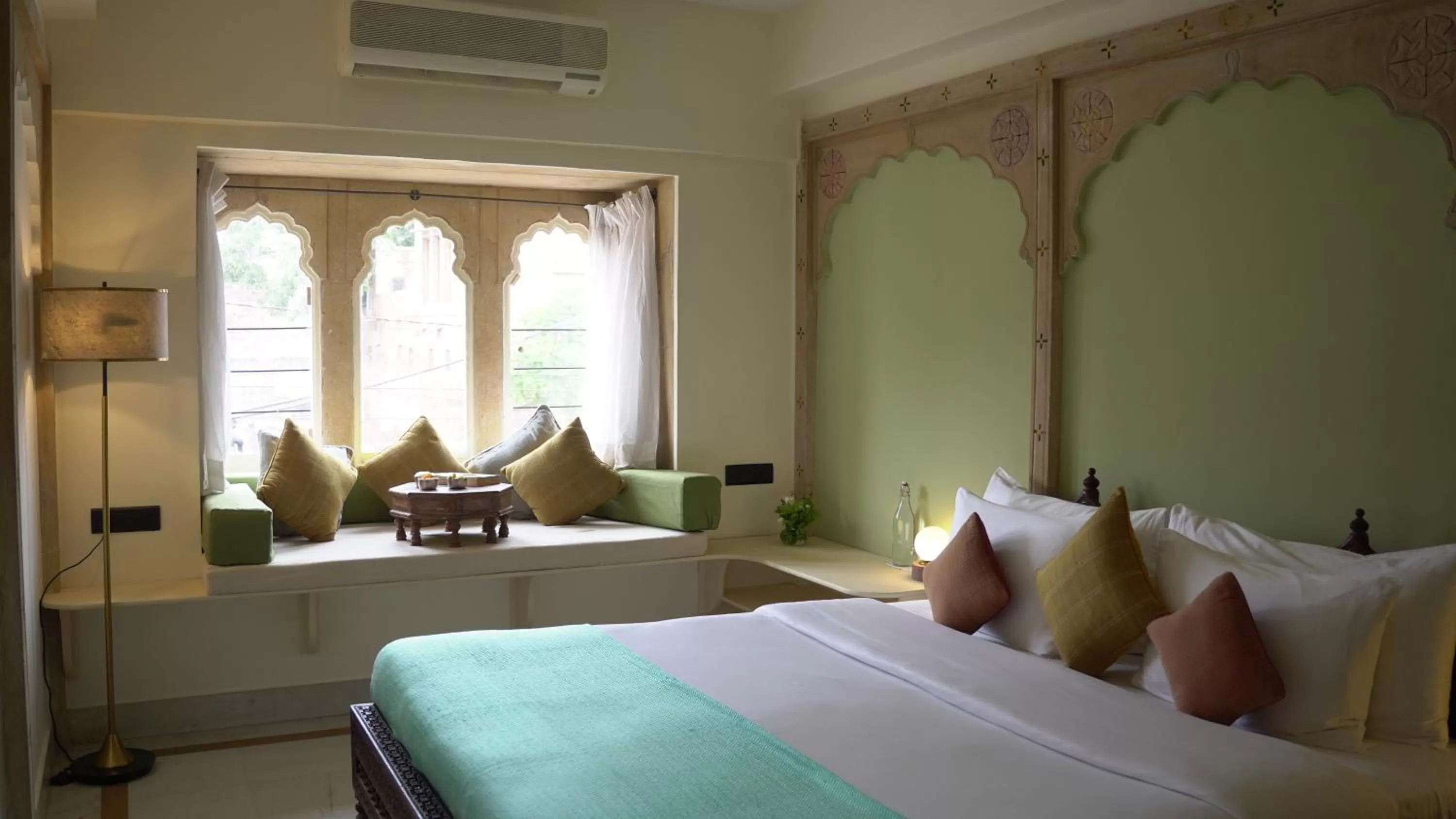 Bed in The Stepwell Hotel