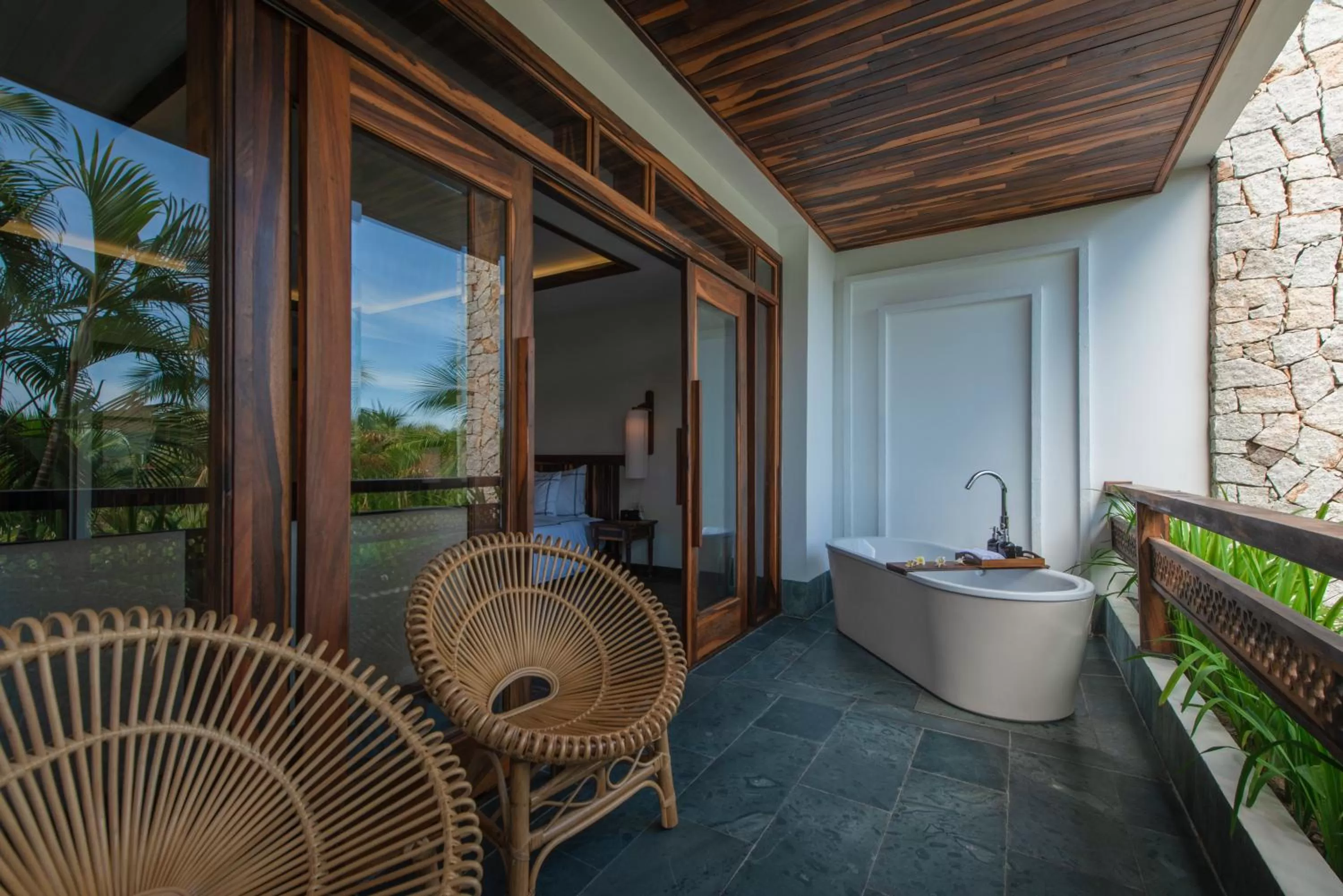 Balcony/Terrace in Alibu Resort Nha Trang