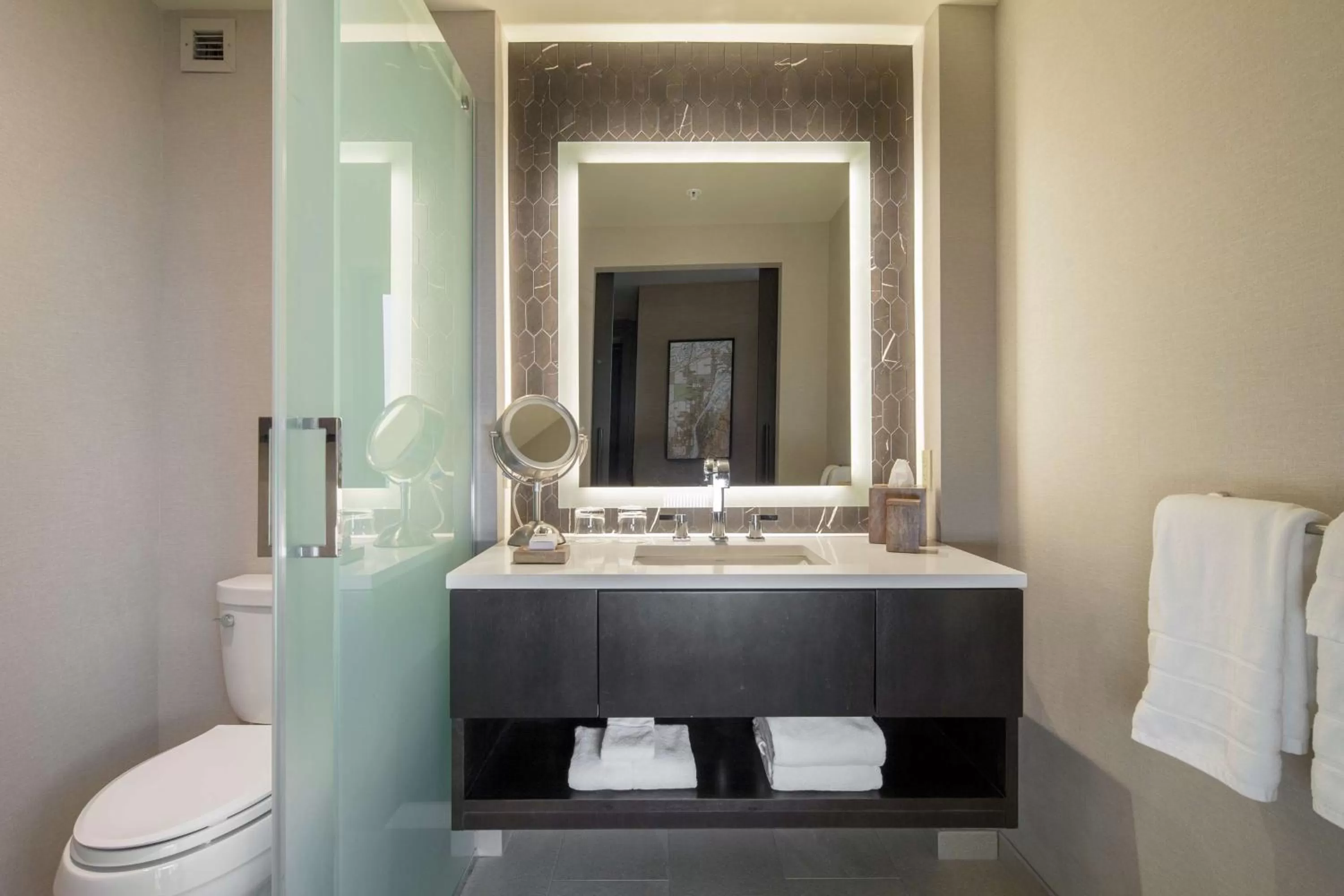 Bathroom in The Porter Portland, Curio Collection By Hilton