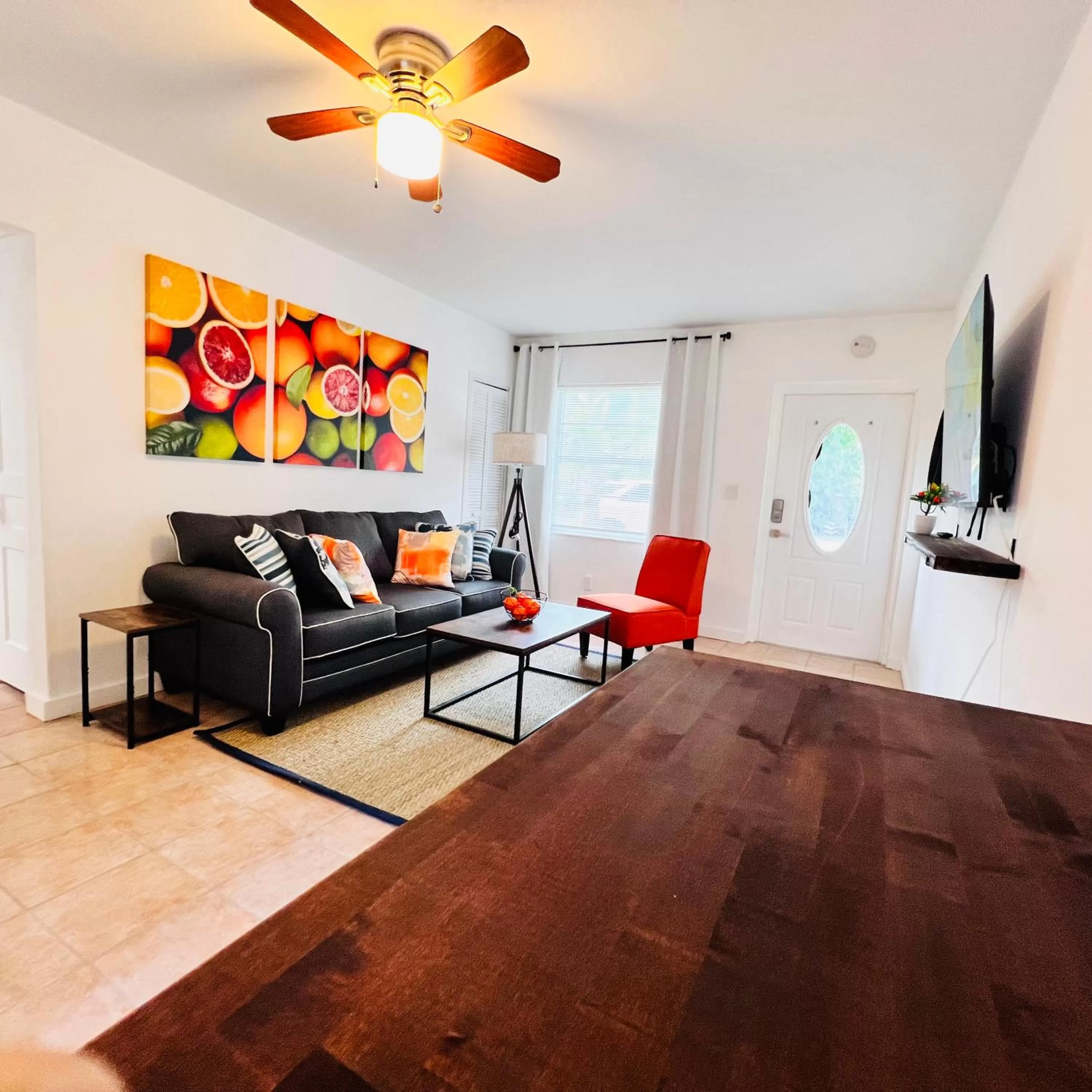 Living room in CocoBay 2BR Condos Near Beach, Galleria Mall, Wilton Manors, Cruise Port