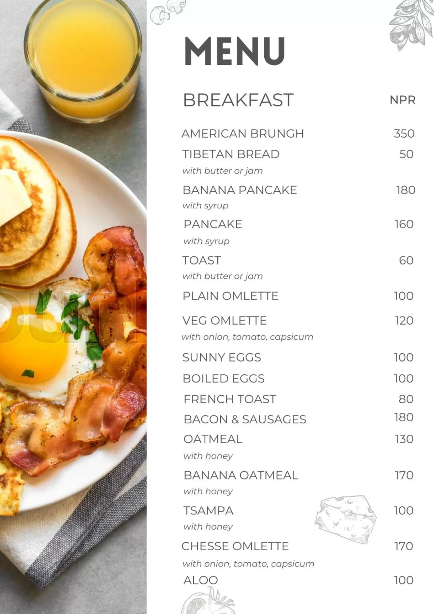 Breakfast in Green Mandala Inn