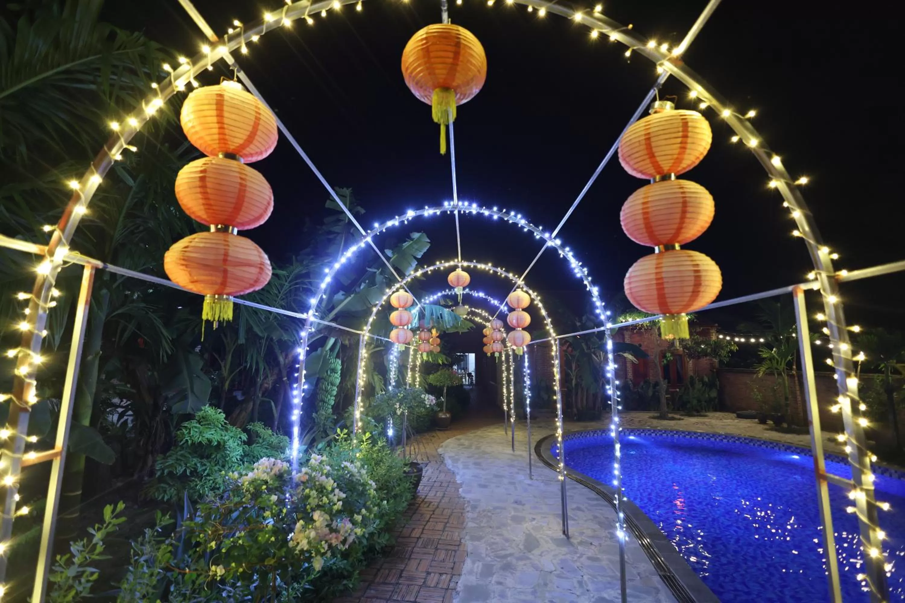 Night in Phạm Gia Homestay Ecogarden