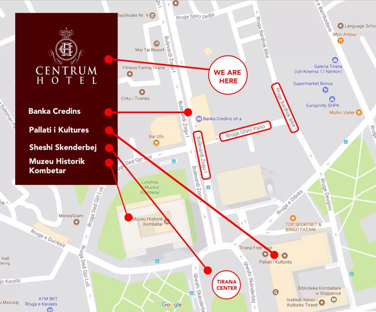 Facade/entrance, Bird's-eye View in Centrum Hotel