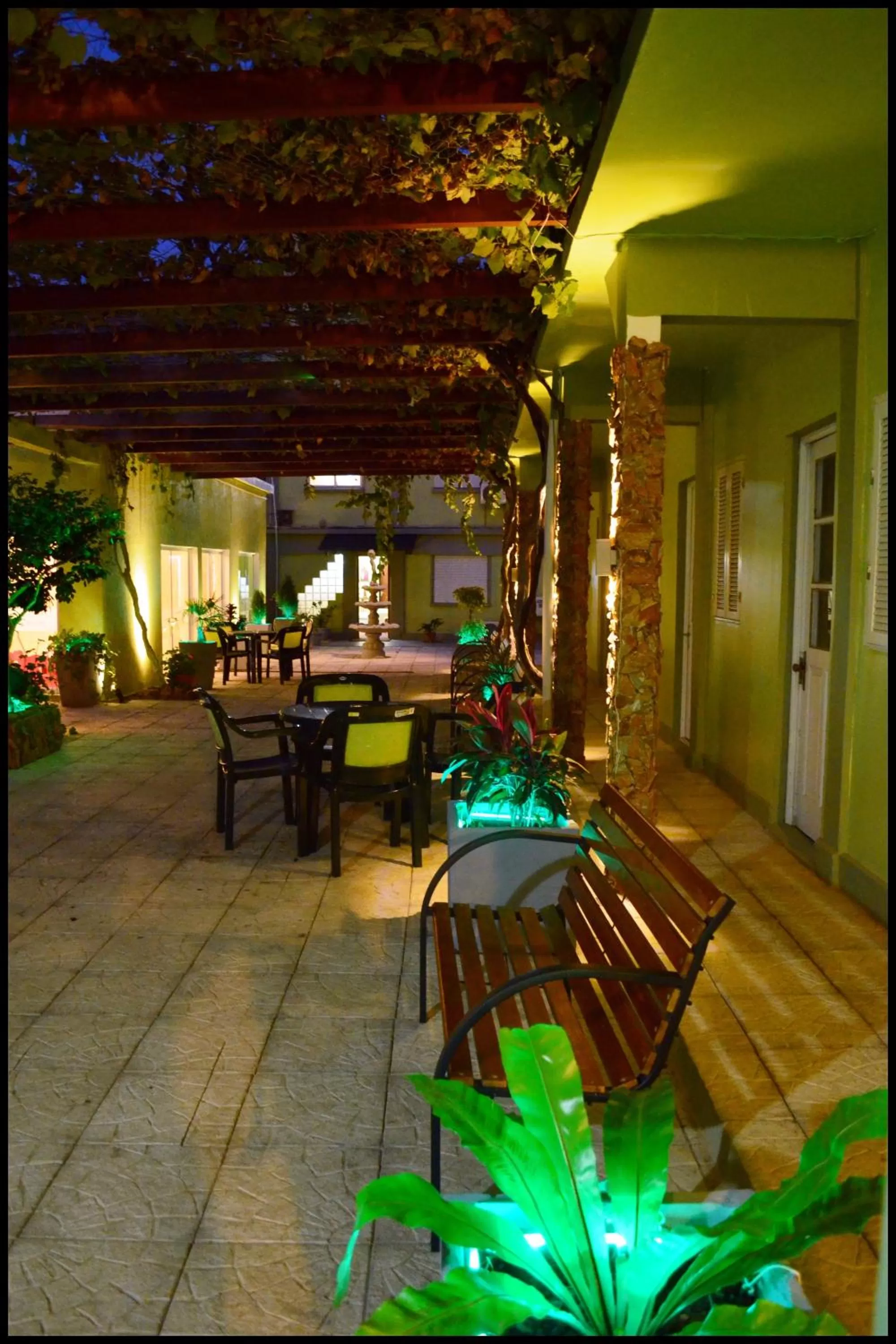 Patio, Swimming Pool in Hotel Internacional