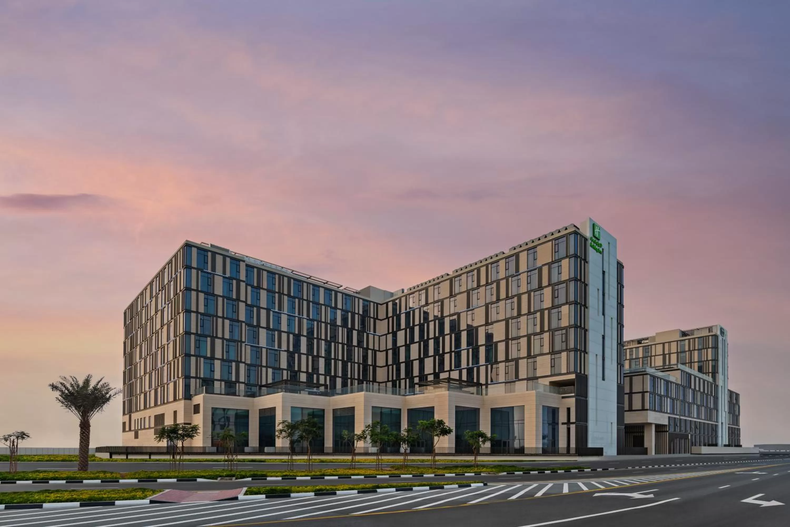 Property building in Staybridge Suites Dubai Al-Maktoum Airport by IHG