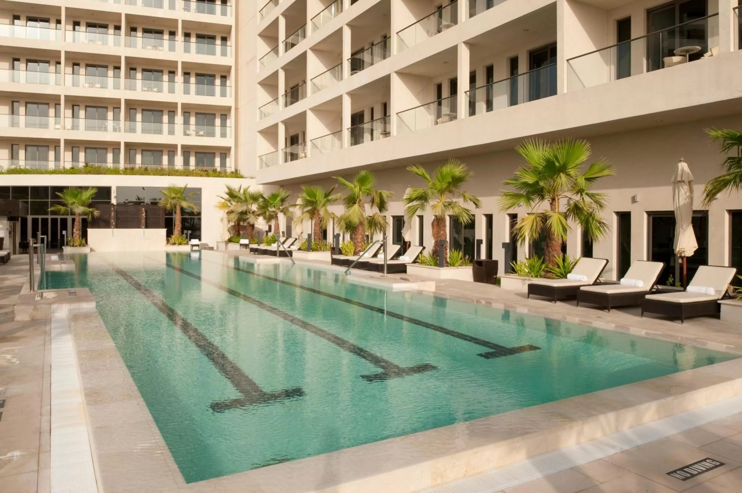 Swimming pool in Staybridge Suites Yas Island Abu Dhabi by IHG