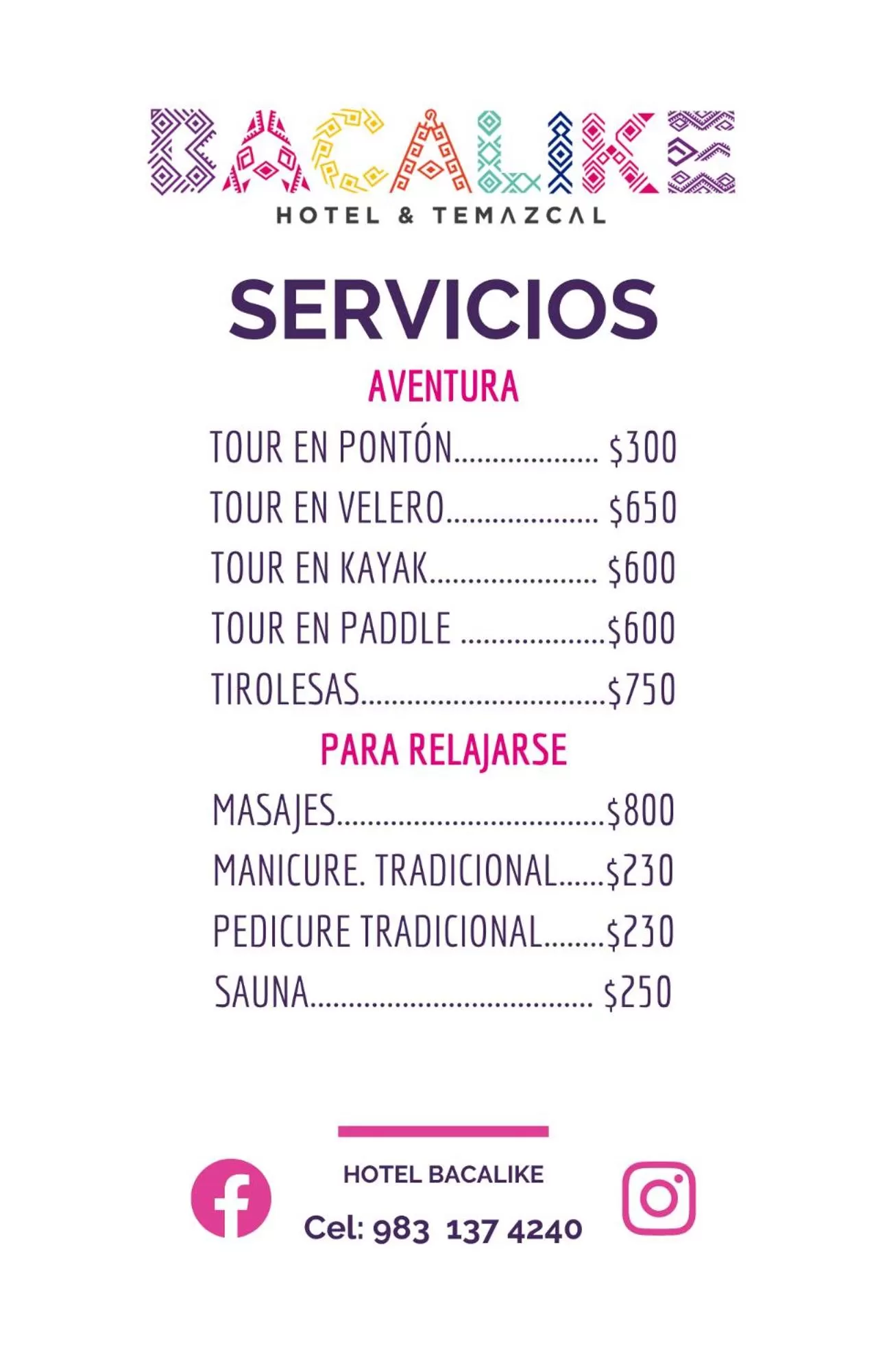 Logo/Certificate/Sign in Hotel & Temazcal Bacalike